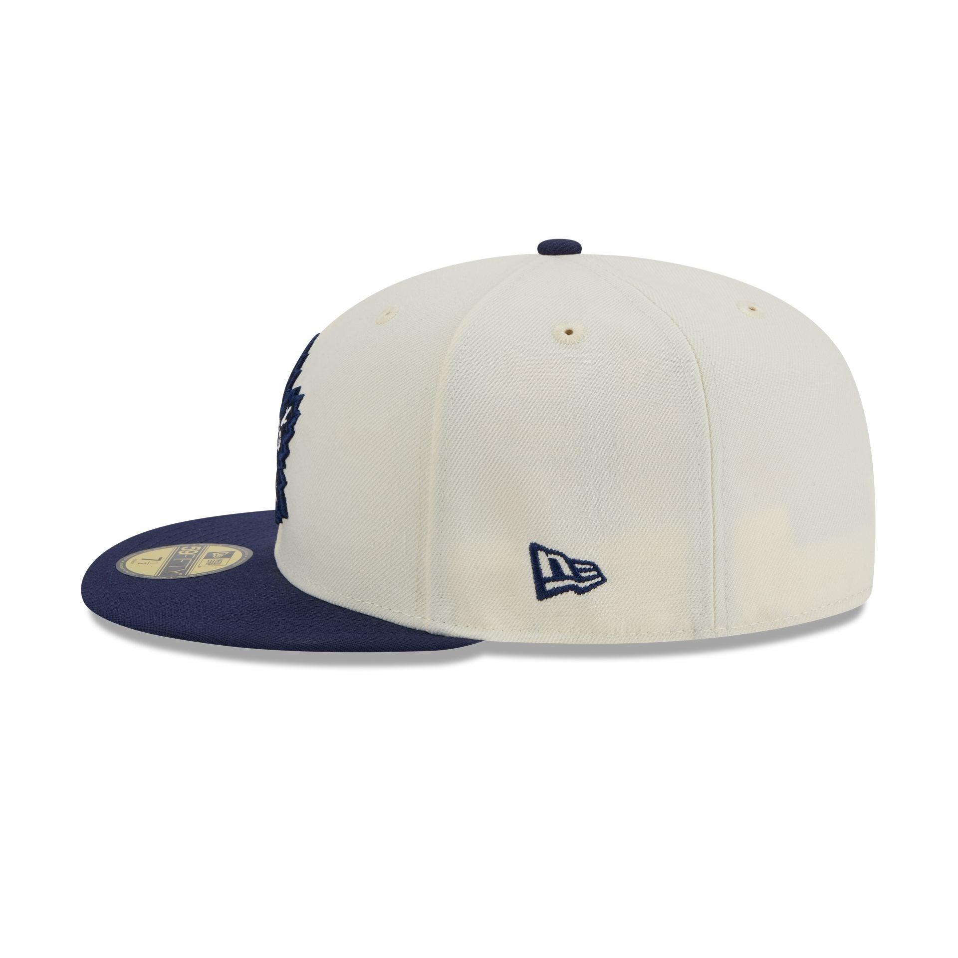 Toronto Maple Leafs Chrome White 59FIFTY Fitted Hat Male Product Image