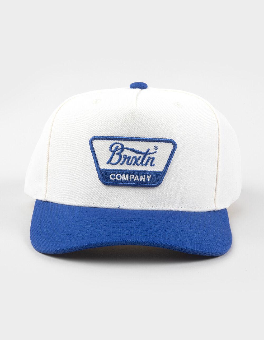 BRIXTON Linwood NetPlus® Snapback Hat - BLUE/WHT Product Image