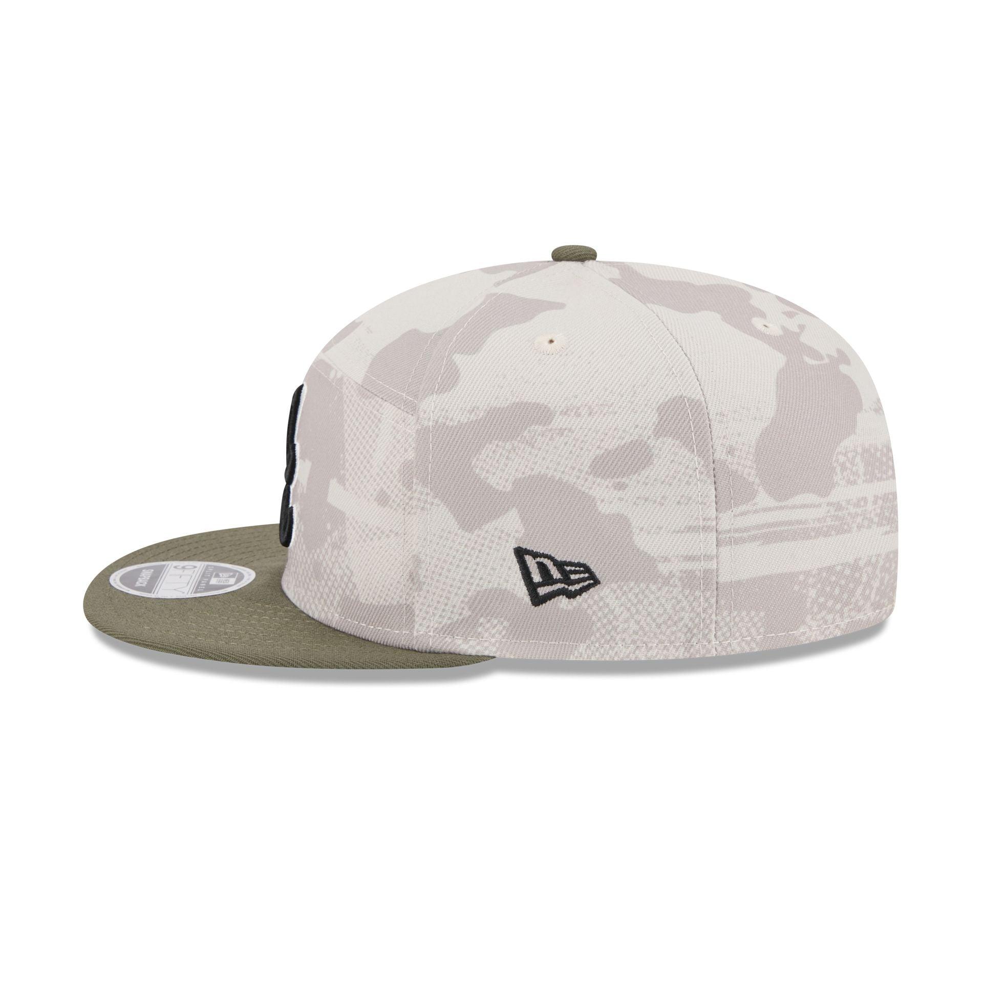 Atlanta Braves Armed Forces Day 2025 Split Panel 9FIFTY Snapback Hat Male Product Image