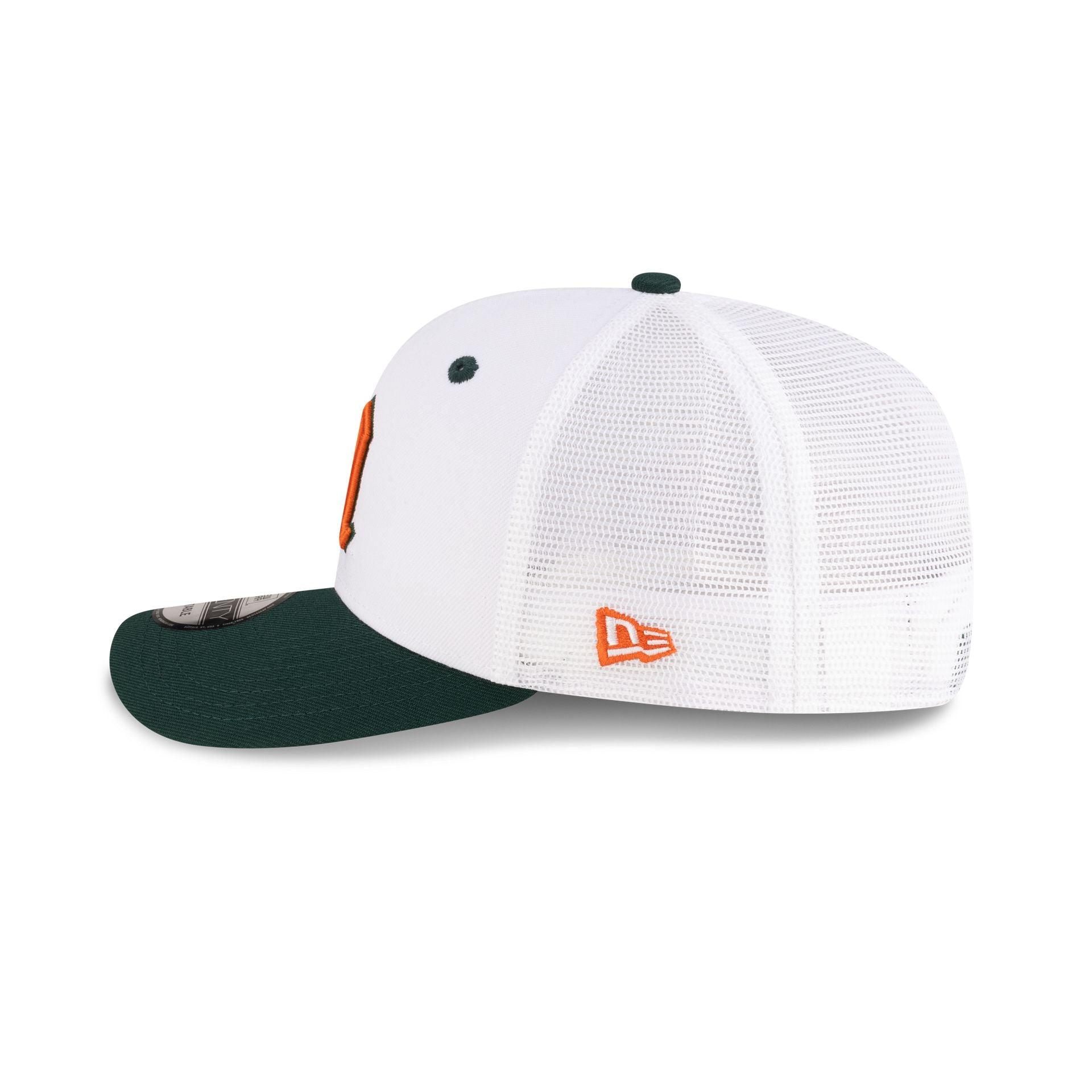 New Era x adidas Miami Hurricanes White 9SEVENTY Trucker Hat Male Product Image