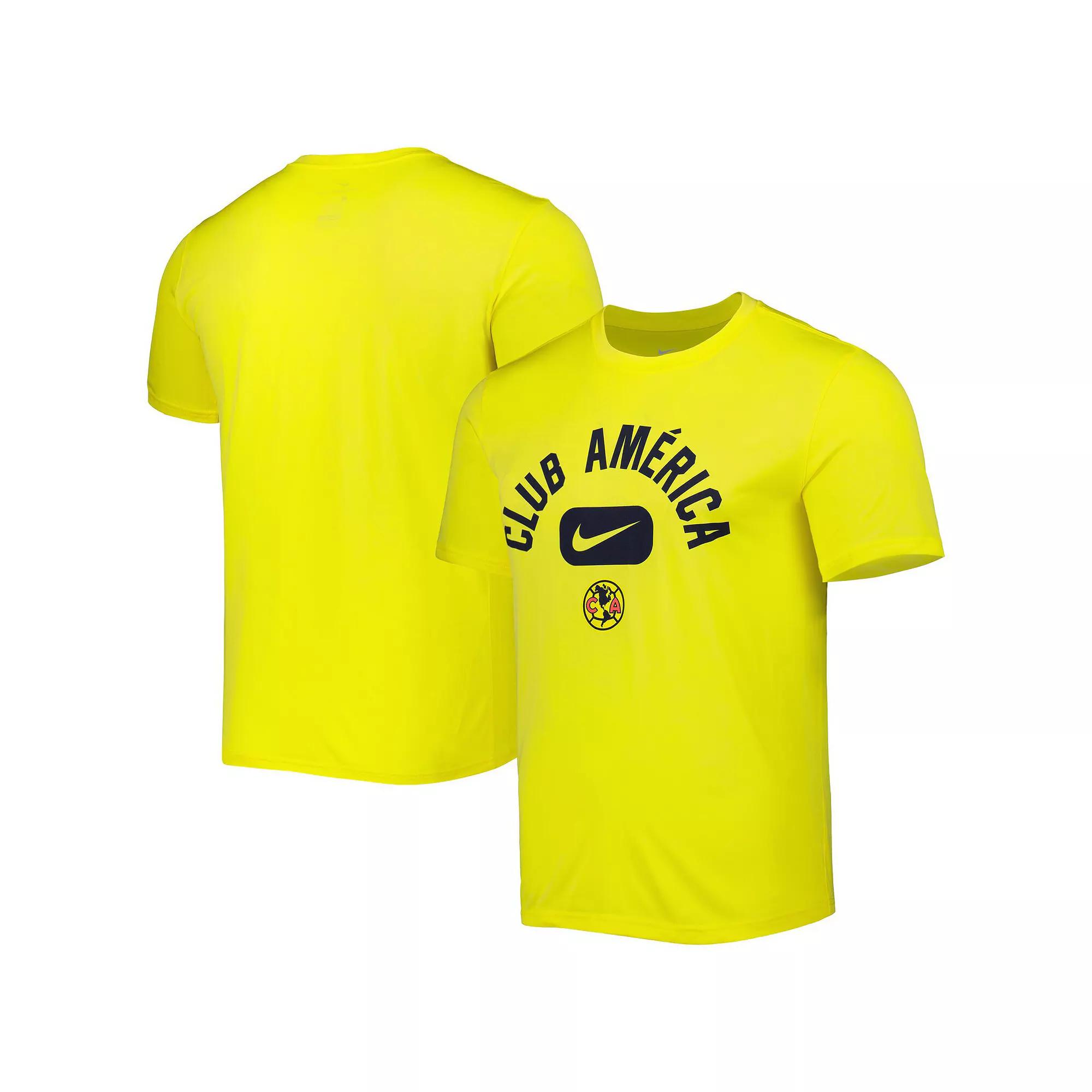 Men's Nike Yellow Club America Lockup Legend Performance T-Shirt, Size: Small, Caf Yellow Product Image