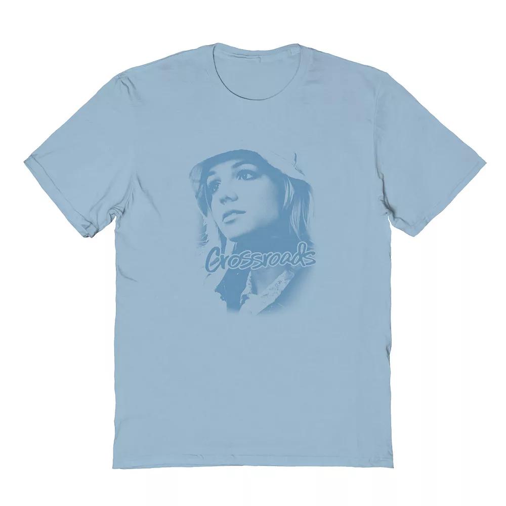 Men's Britney Spears Crossroads Blue Monochrome Photo Graphic Tee, Size: XXL, Light Blue Product Image