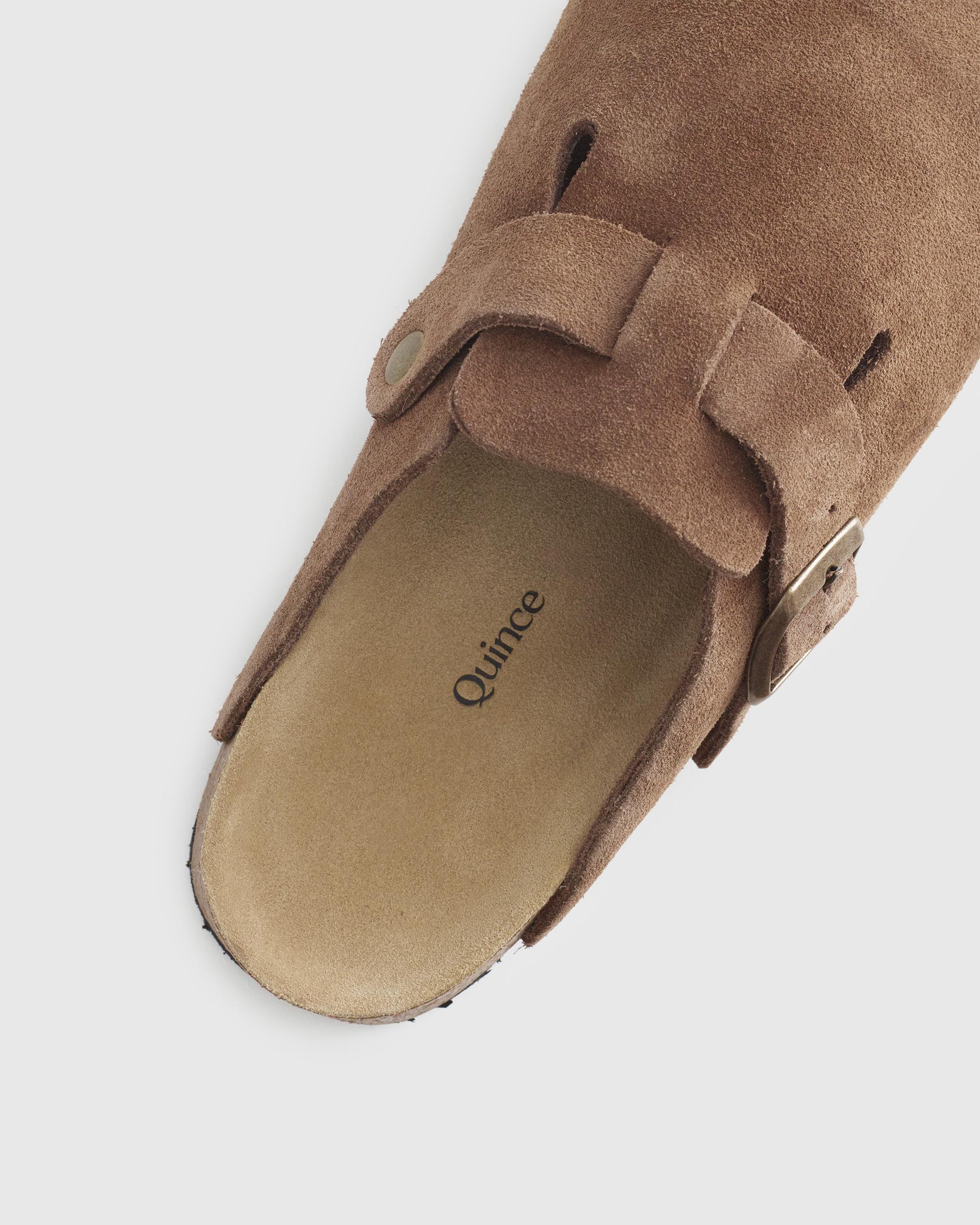 Quince | Women's Water Repellent Suede Clog Mule Leather Product Image