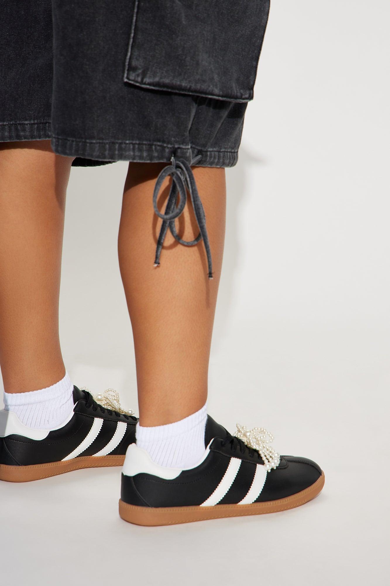 Elsy Non Stretch Cargo Denim Jorts - Black Wash Product Image