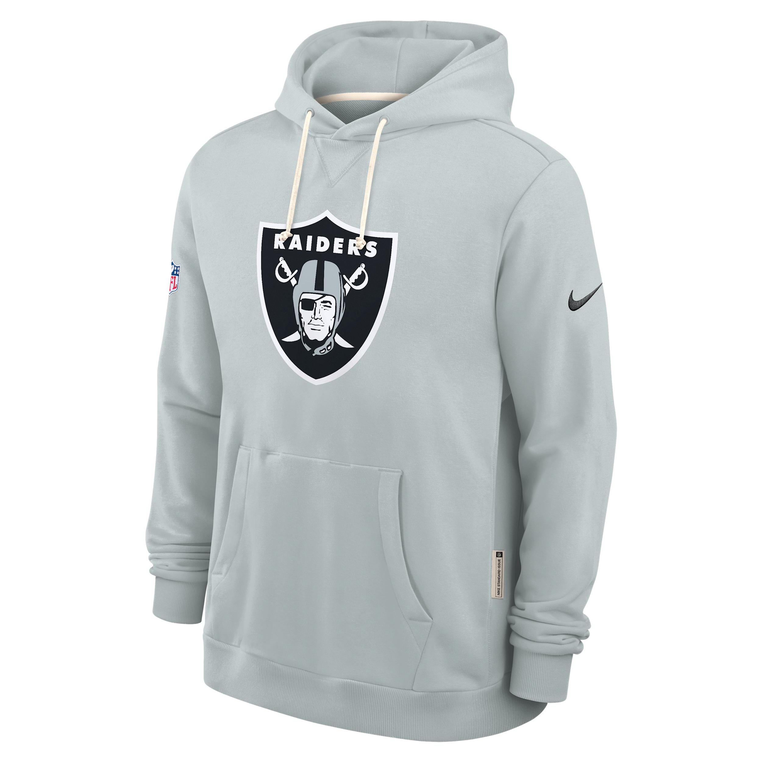 Las Vegas Raiders Initial Home Sideline Nike Mens Dri-FIT NFL Pullover Hoodie | 03AZ07R8D-A0M Product Image