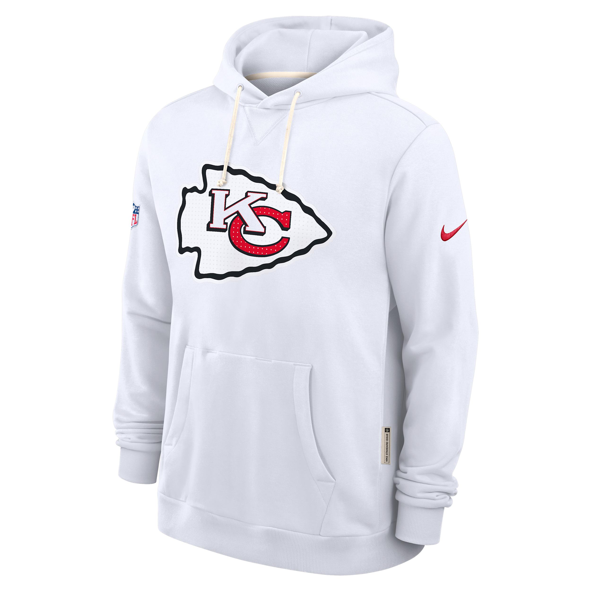 Kansas City Chiefs Initial Home Sideline Nike Mens Dri-FIT NFL Pullover Hoodie | 03AZ10A7G-A0M Product Image