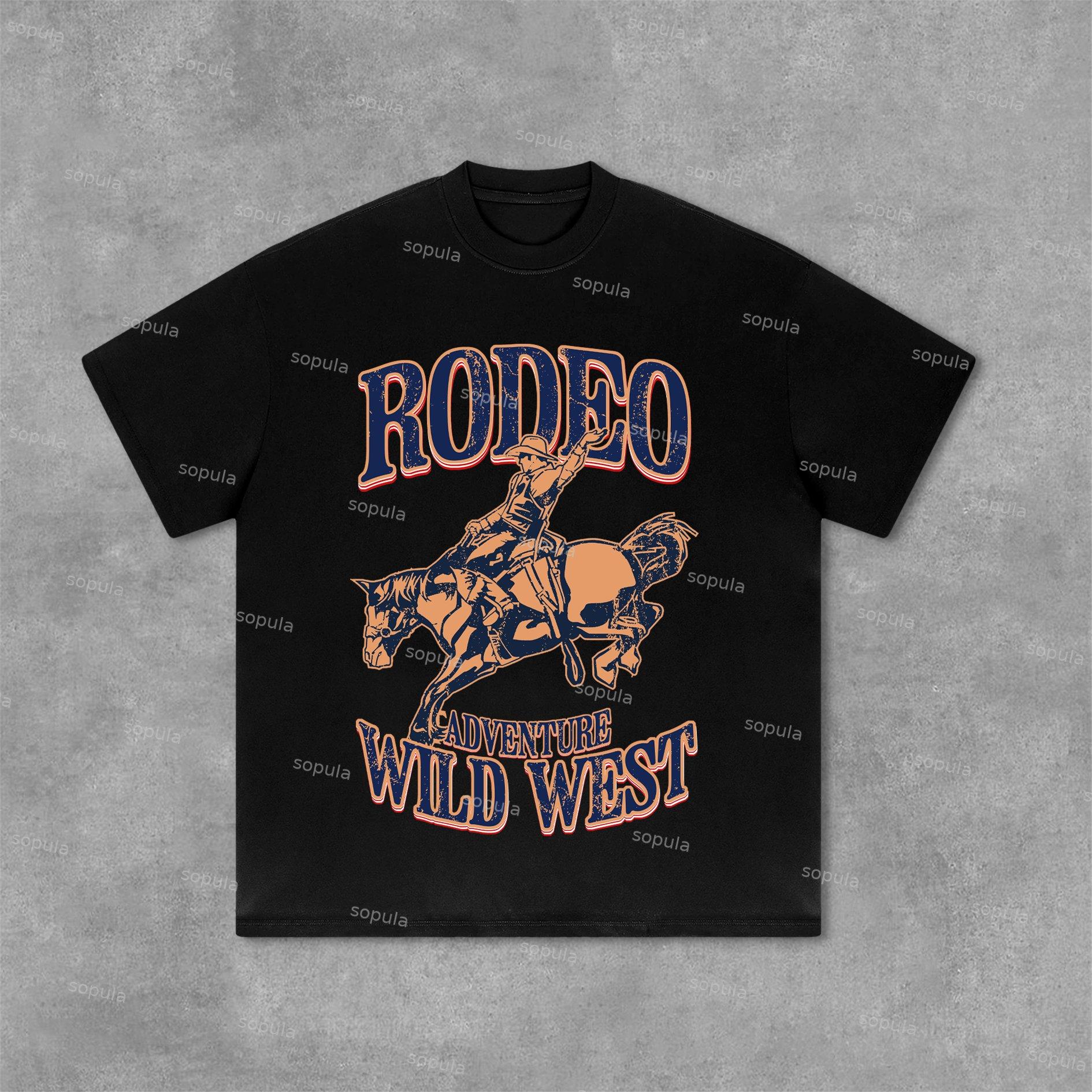Sopula Coors Banquet Rodeo Classic Graphics Print Cotton T-Shirt Product Image
