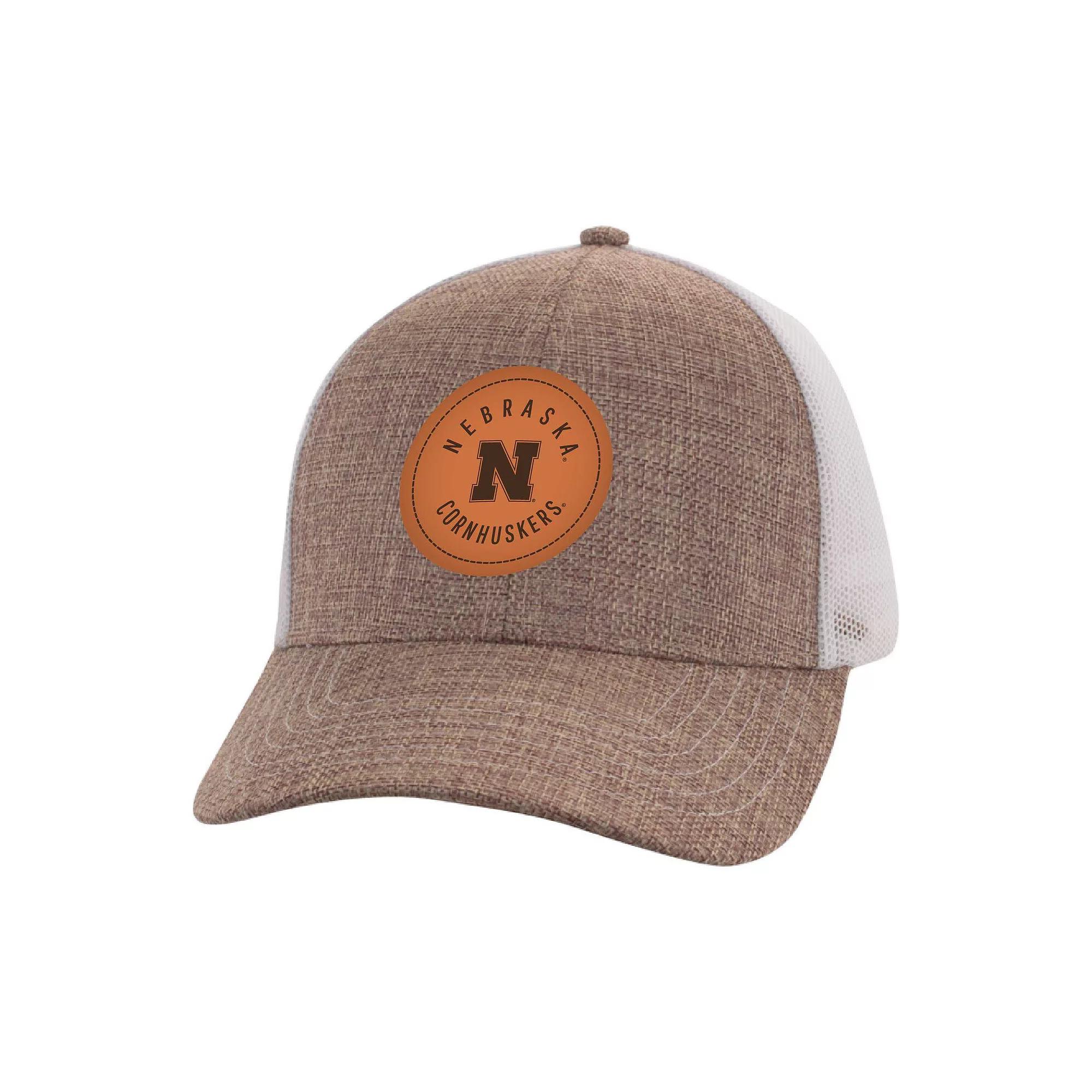 Men's Ahead Tan/White Nebraska Huskers Pregame Adjustable Hat, Team Product Image