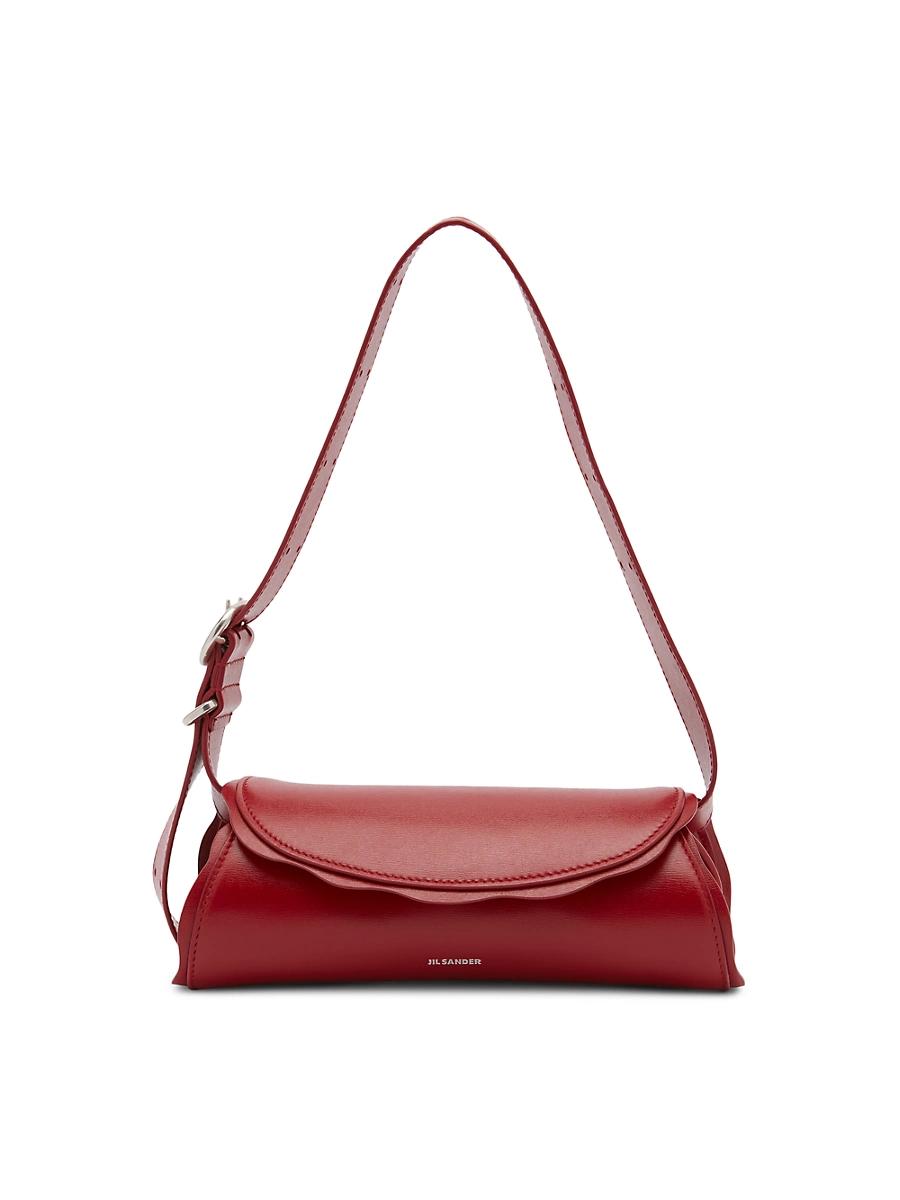Womens Small Cannolo Leather Shoulder Bag Product Image