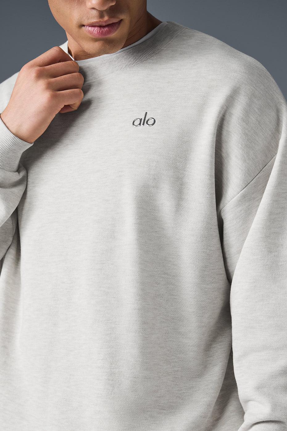 Accolade Crew Neck Pullover - White Heather Product Image