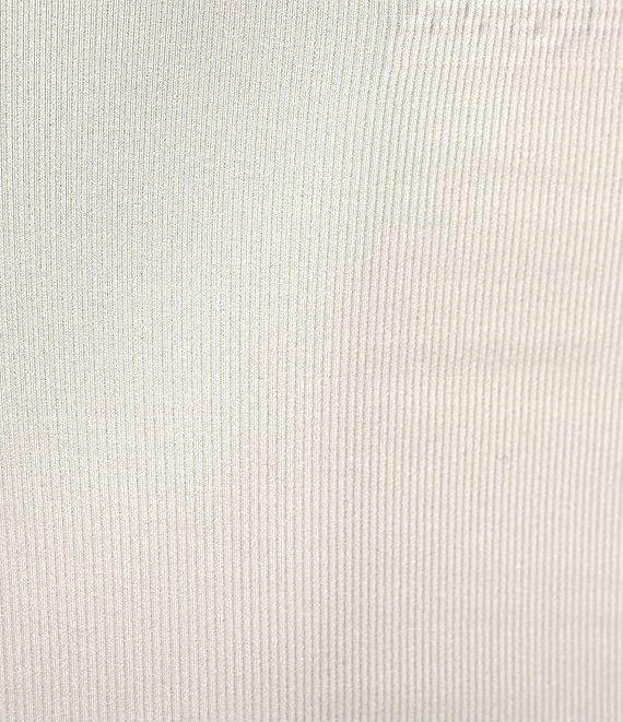 VAN WINKLE & CO. Flat Ribbed Sleeveless Square Neck Cropped Tank Product Image