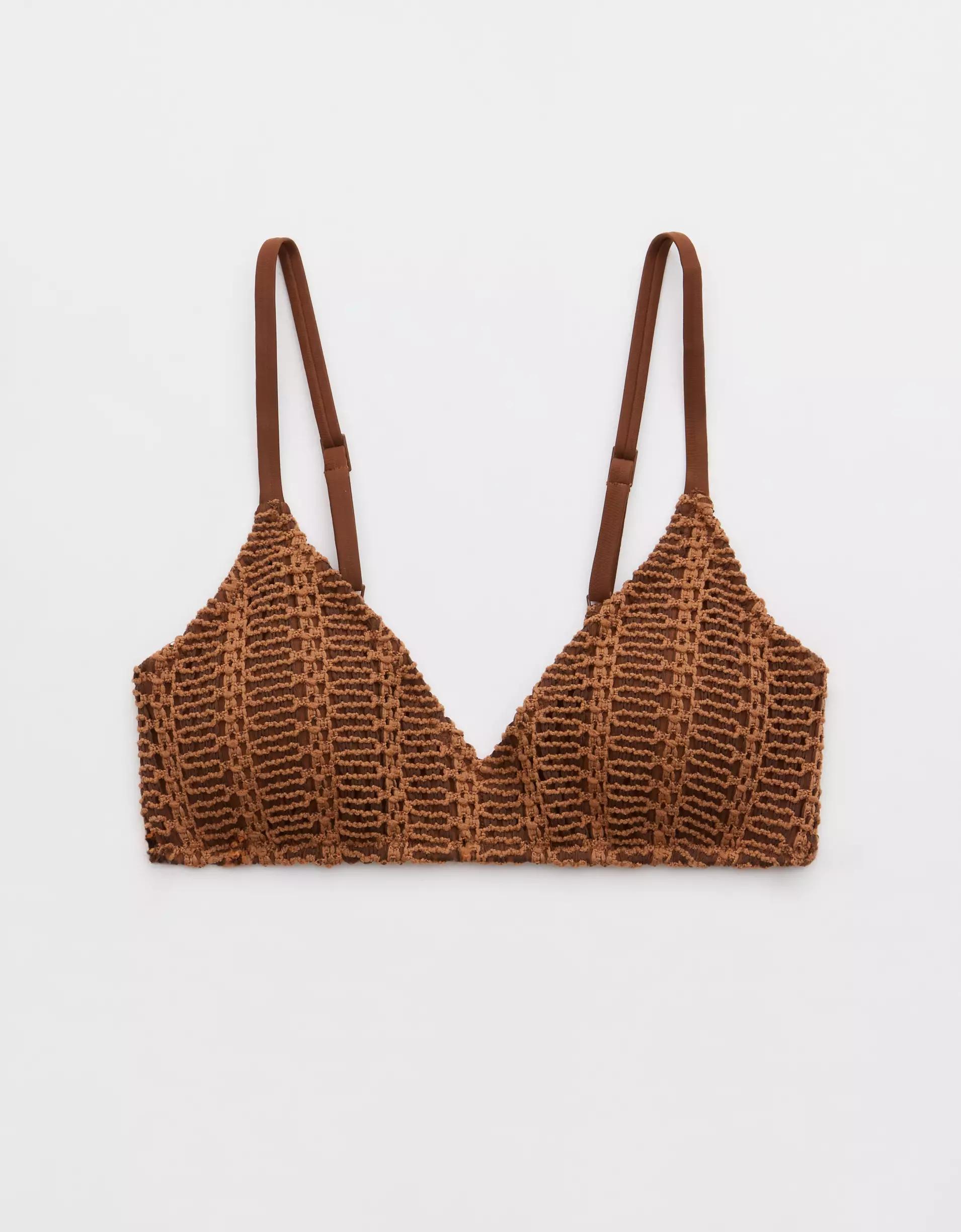 Aerie Cloudweave Crochet Voop Bikini Top Product Image