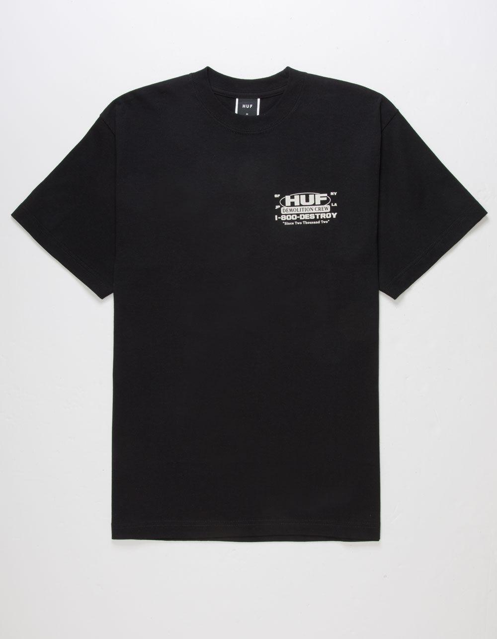 HUF Demolition Crew Mens Tee - BLACK Product Image