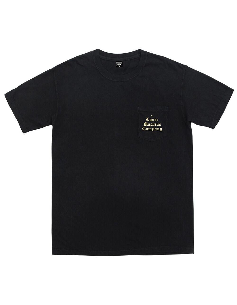 LOSER MACHINE Established Outline Mens Pocket Tee - BLACK Product Image