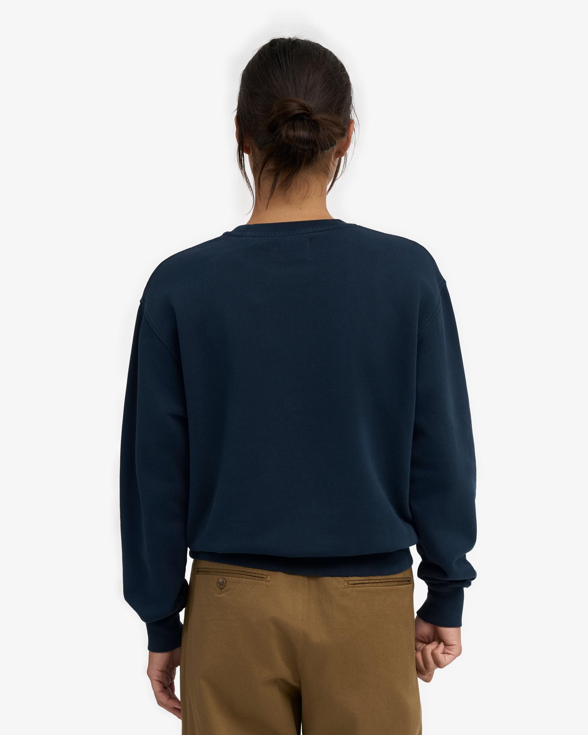 Women Classic Organic Crew - Navy Blue Product Image