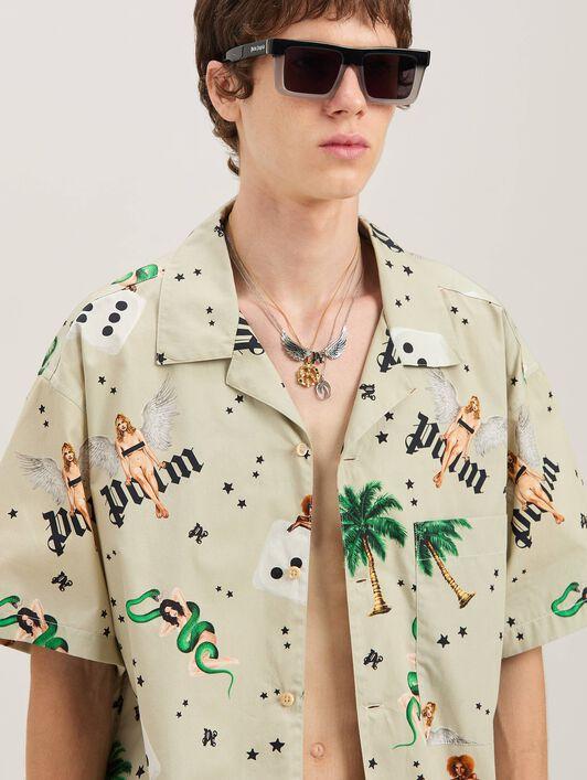 PIN UP BOWLING SHIRT SS IVORY - MULTICOL Product Image