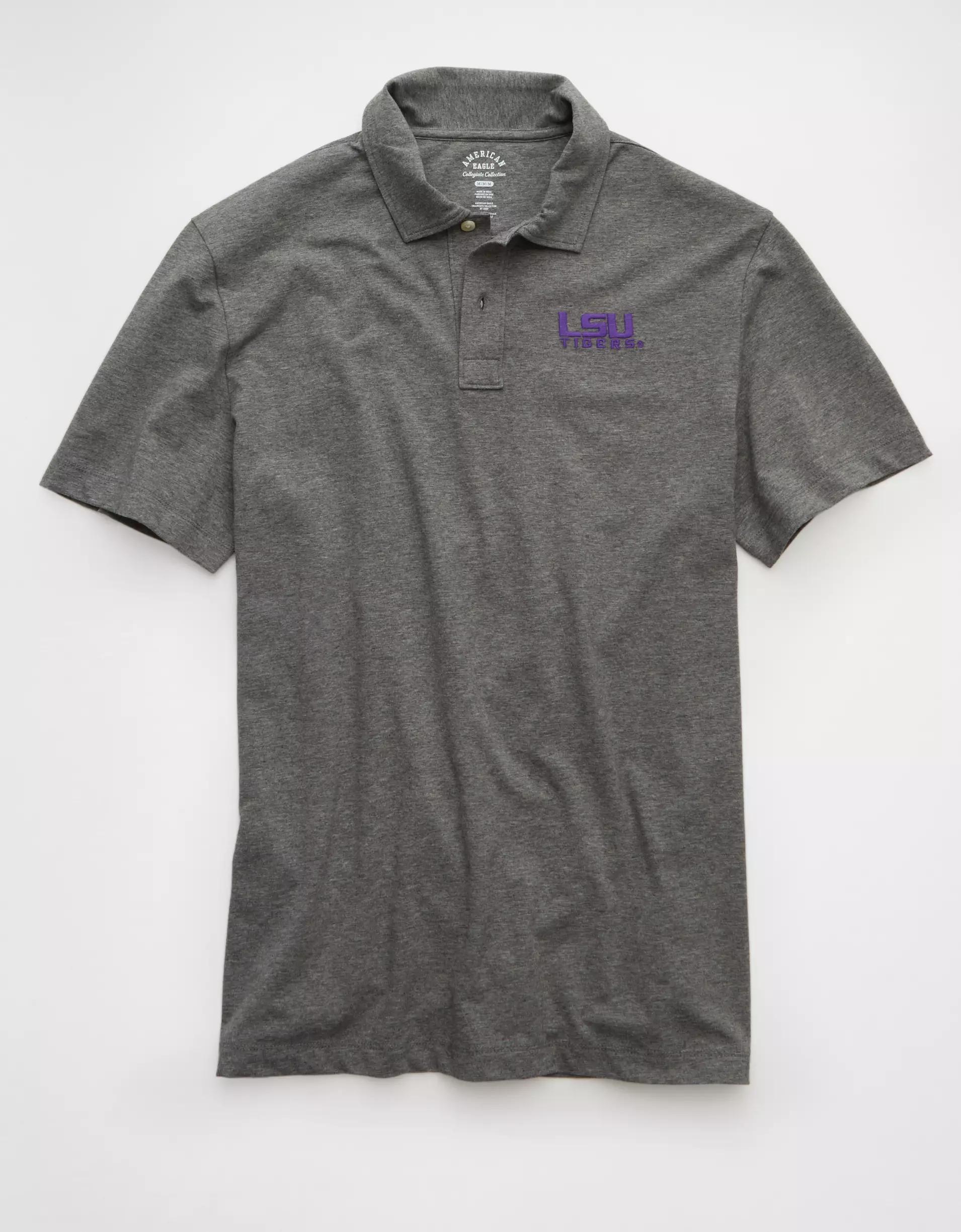 AE 24/7 LSU Tigers Graphic Club Polo Shirt Product Image