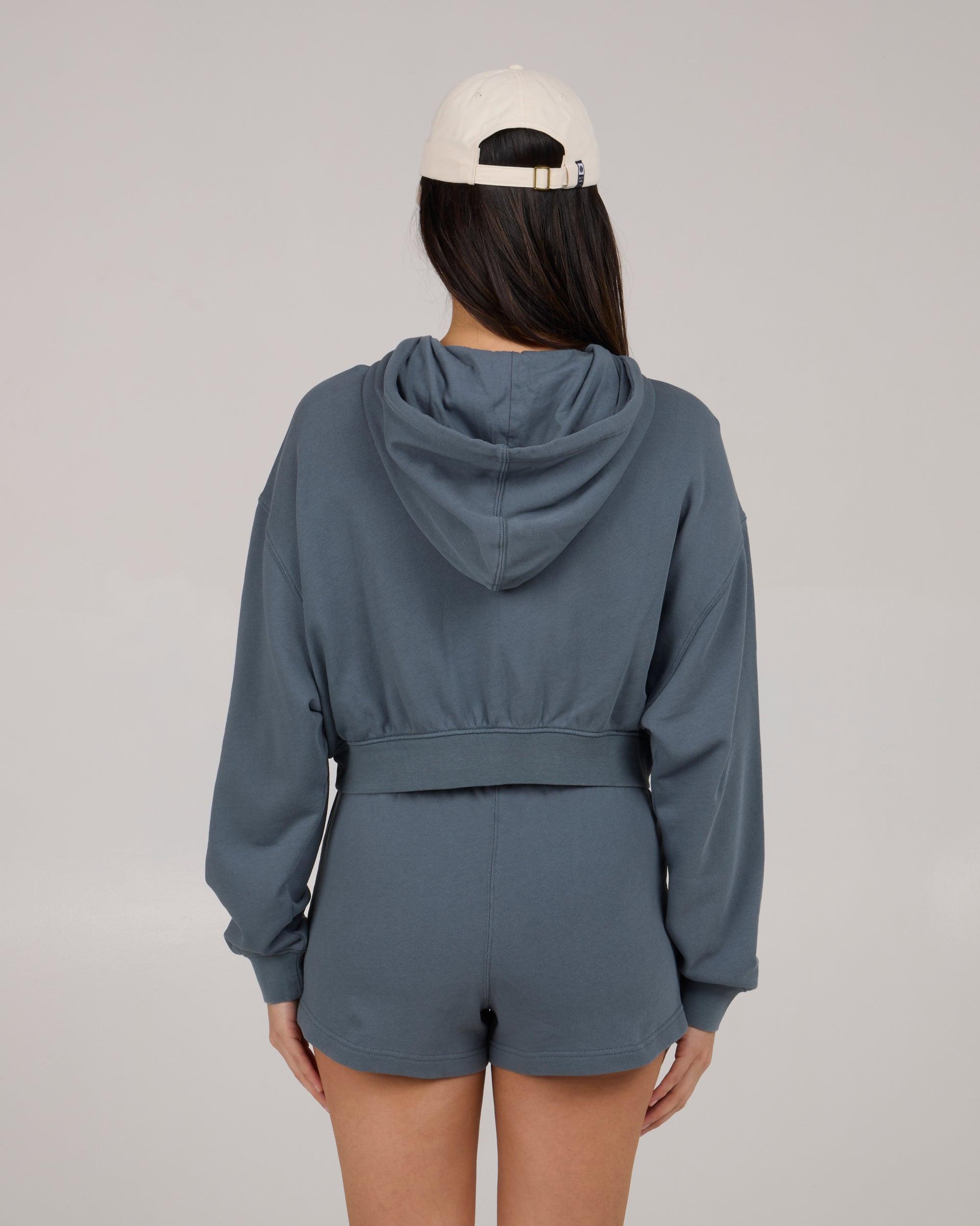 Catamaran Fleece Hoodie - Fin Blue Female Product Image
