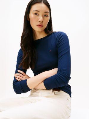 Ribbed Boatneck Top Product Image