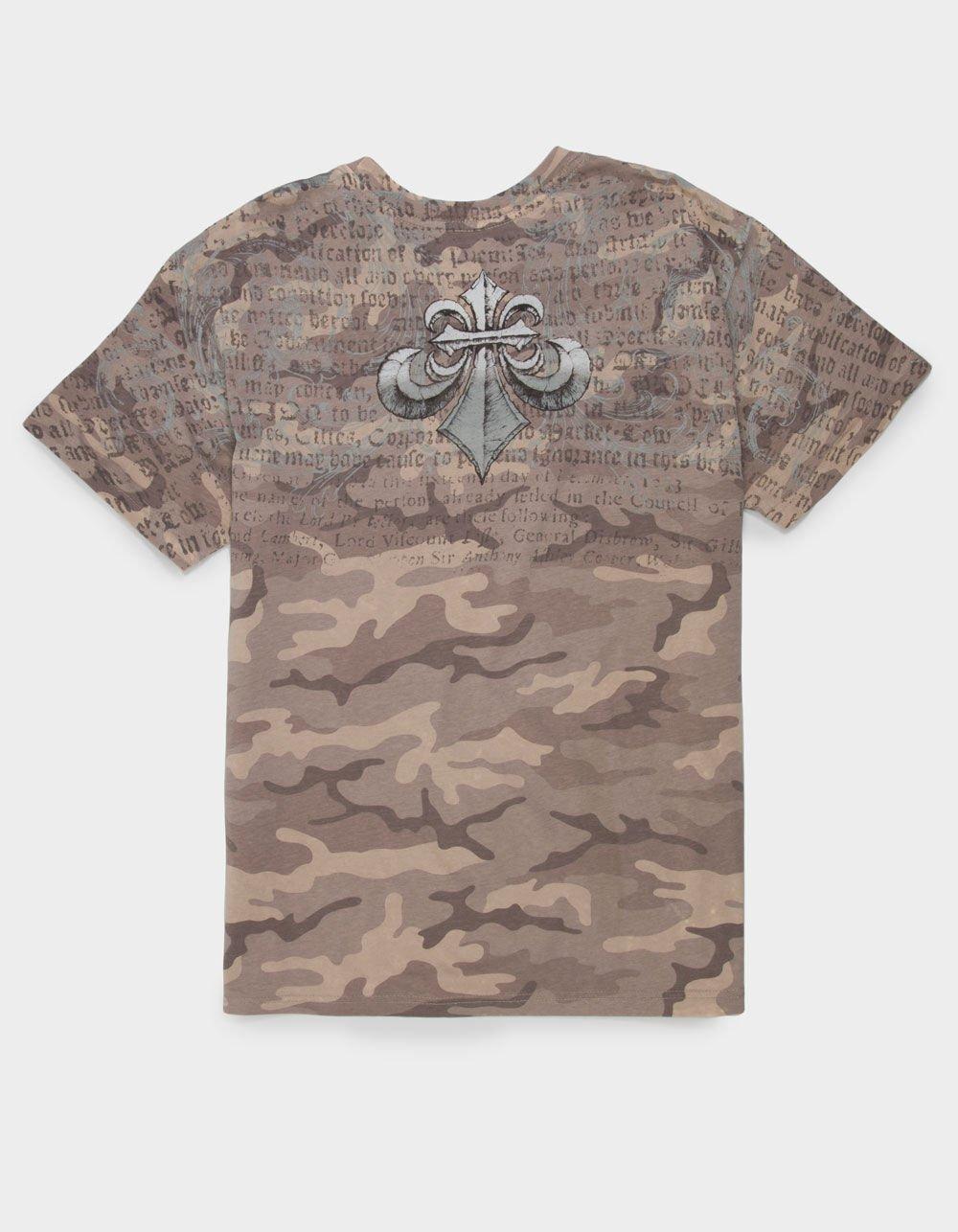 AFFLICTION Collapse Mens Tee - CAMO KHAKI Product Image