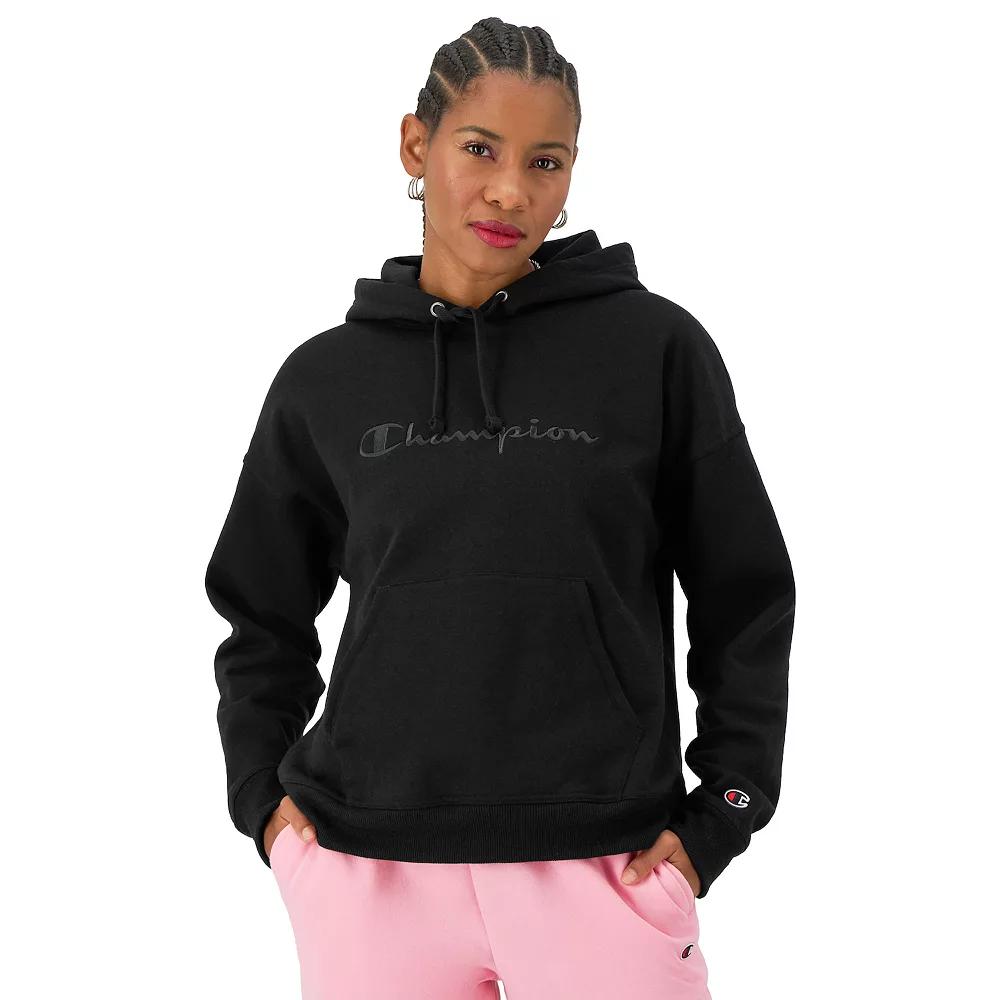 Women's Champion® Powerblend Embroidered Logo Hoodie,  Product Image