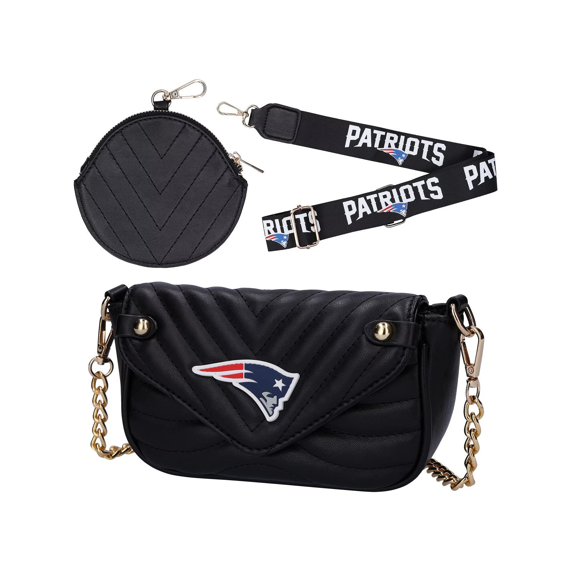 Women's Cuce New England Patriots Vegan Leather Strap Bag, Team Product Image