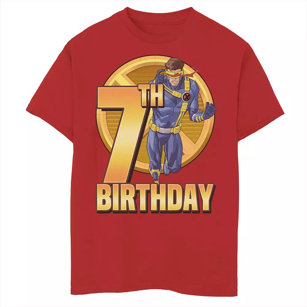 Boys 8-20 Marvel X-Men Cyclops Action Pose 7th Birthday Graphic Tee, Boy's,  Product Image