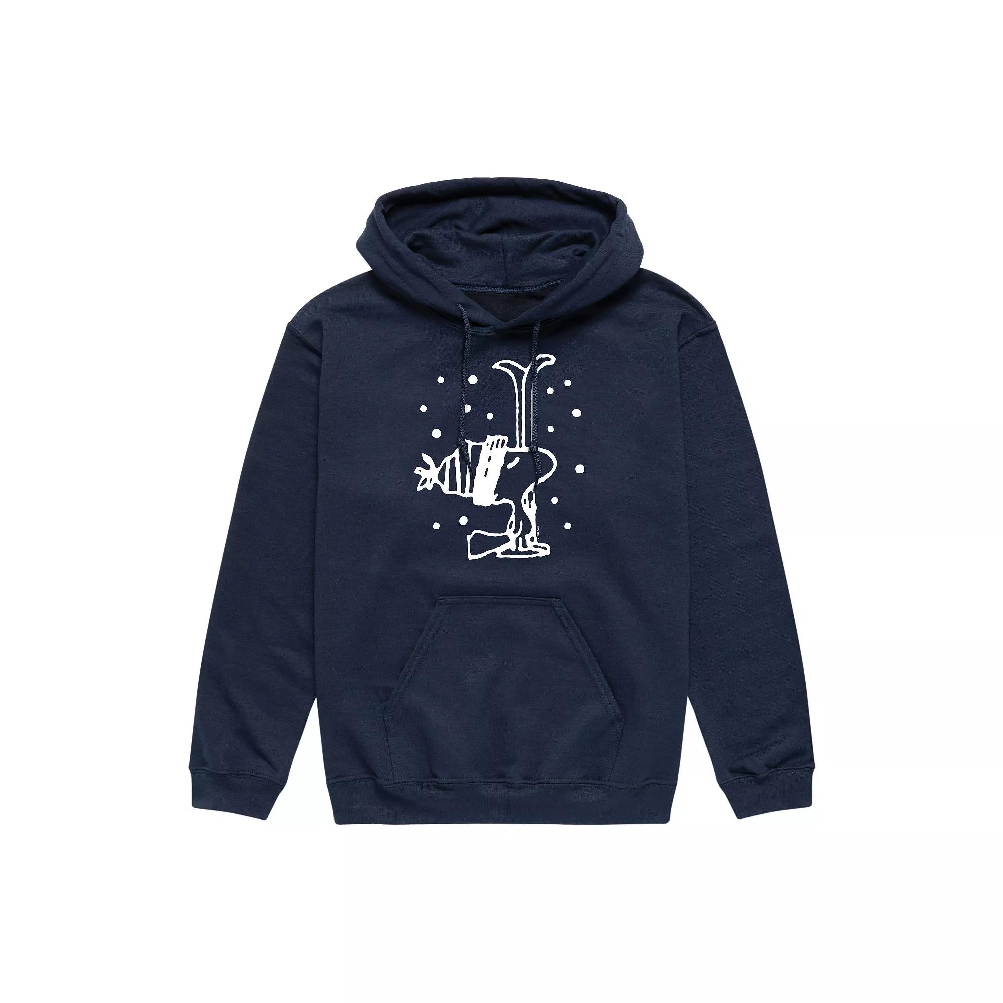 Men's Peanuts Woodstock Snowfall Graphic Hoodie,  Product Image