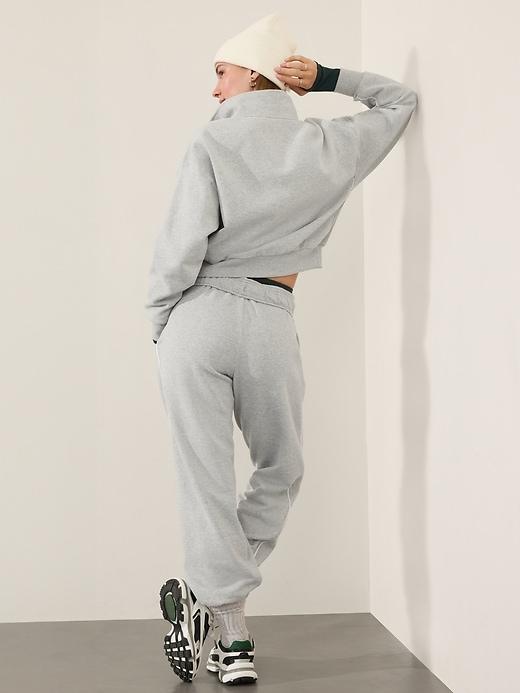 Forever Fleece 1/2 Zip High Hip Piping Sweatshirt Product Image