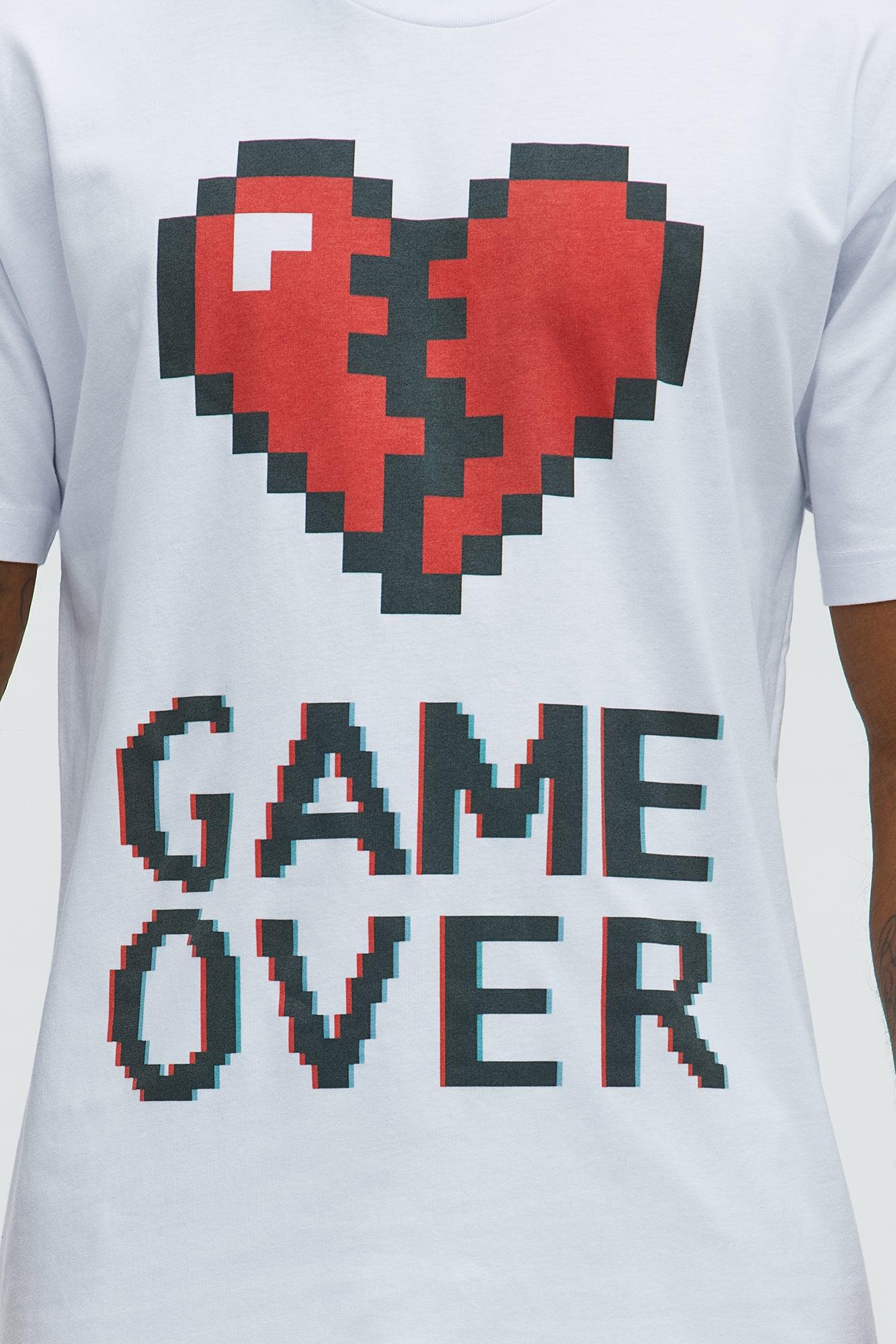 Game Over Short Sleeve Tee - White Product Image
