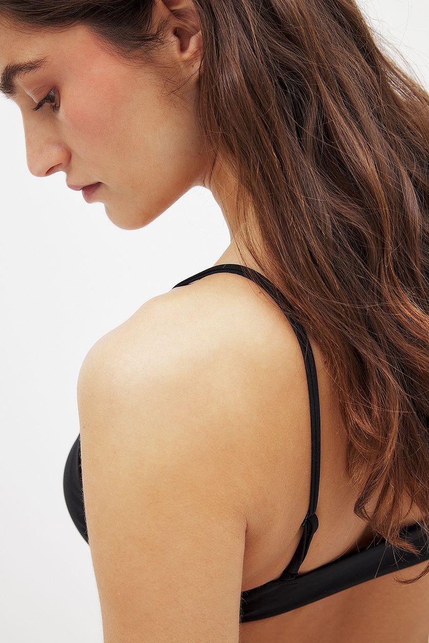 Front Drawstring Bikini Top Product Image