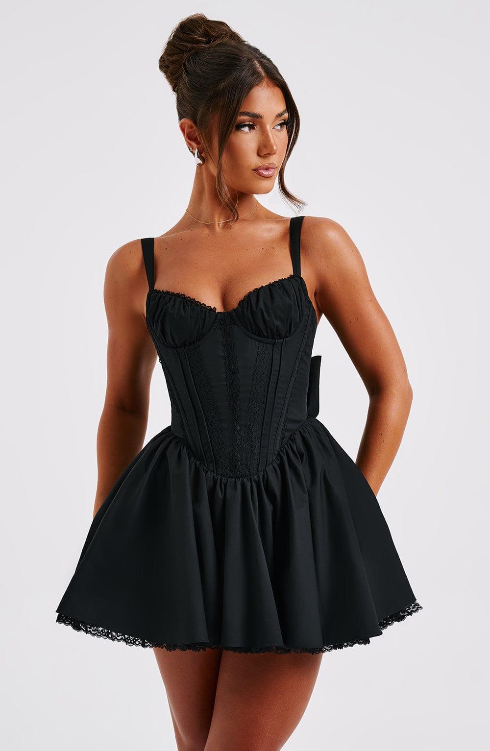Josie Mini Dress - Black Product Image