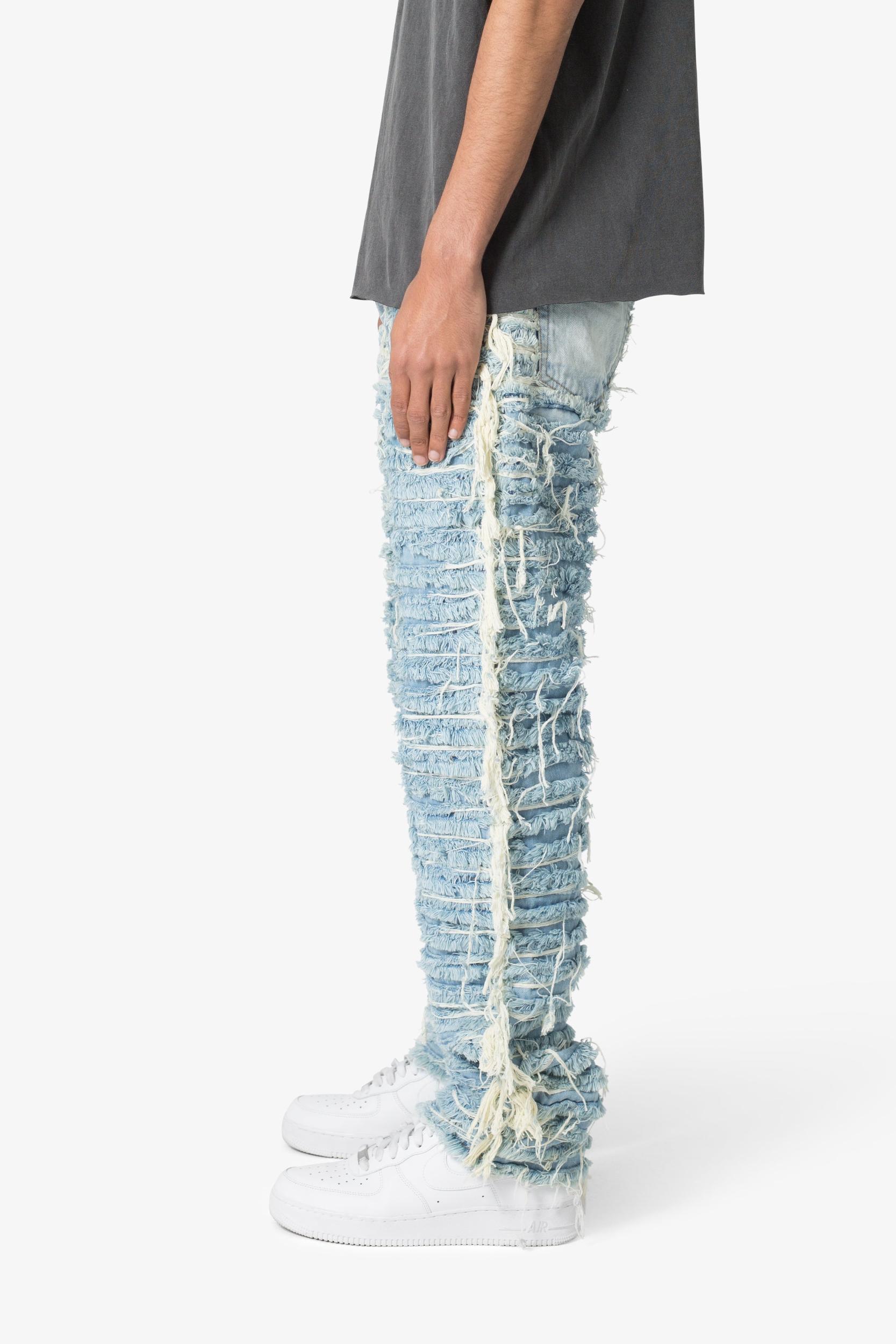 V631 Baggy Frayed Denim - Blue Product Image
