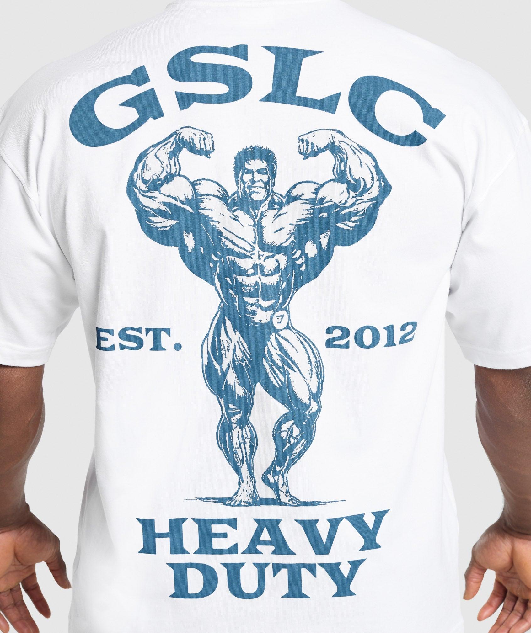 Gymshark Heavy Duty T-Shirt - White Male Product Image