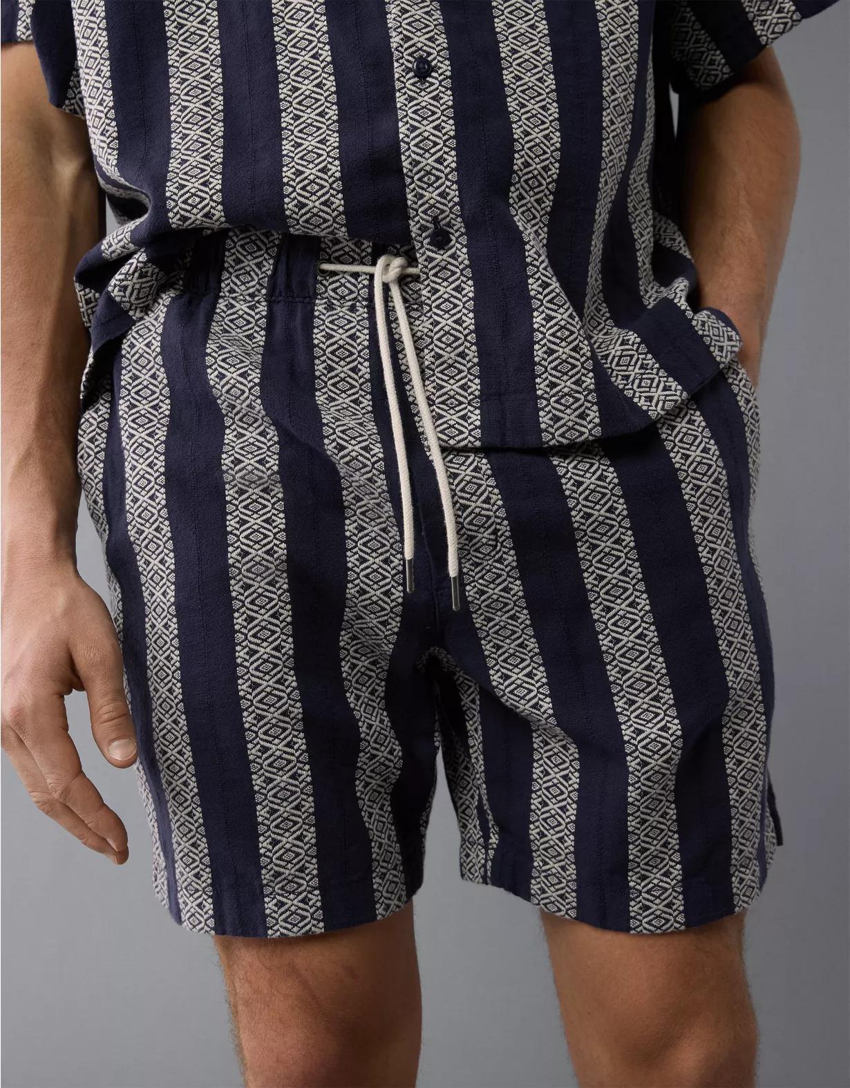 AE 7" Textured Striped Lived-In Trekker Short Product Image