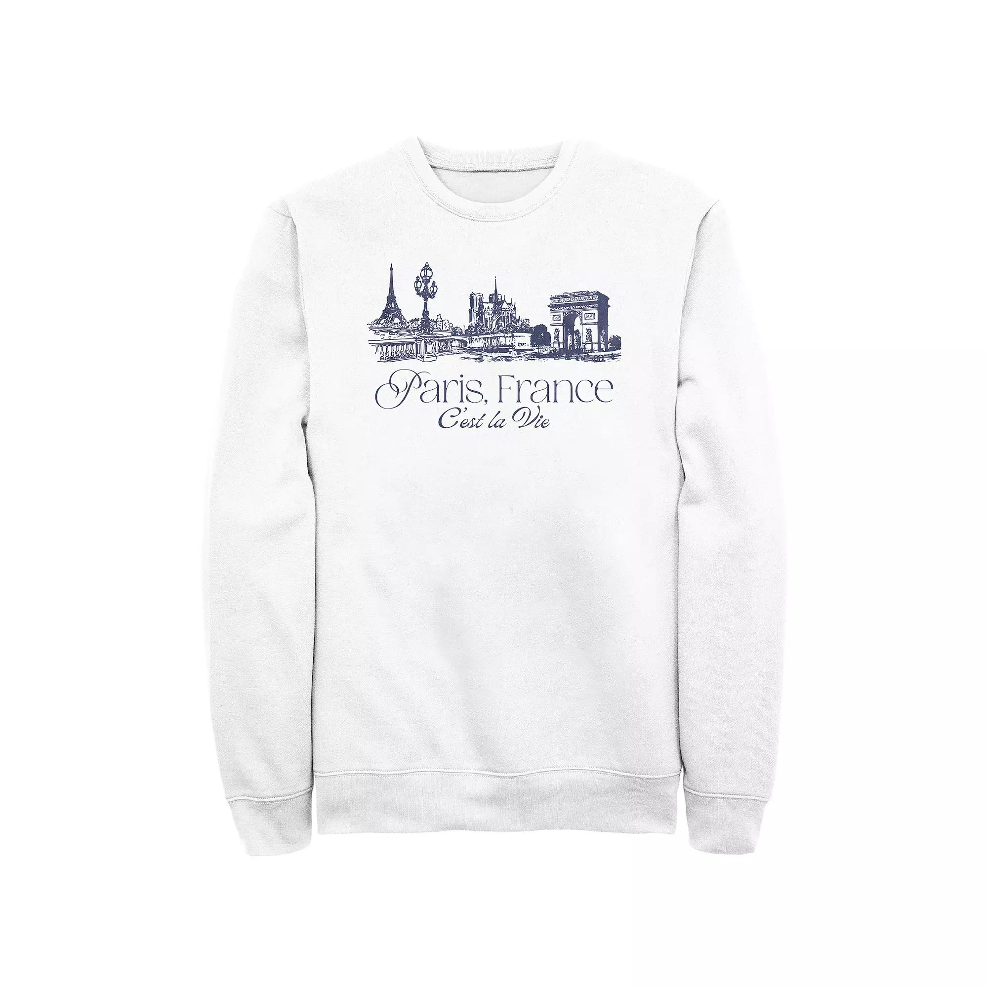 Men's Paris, France C'est La Vie Fleece,  Product Image