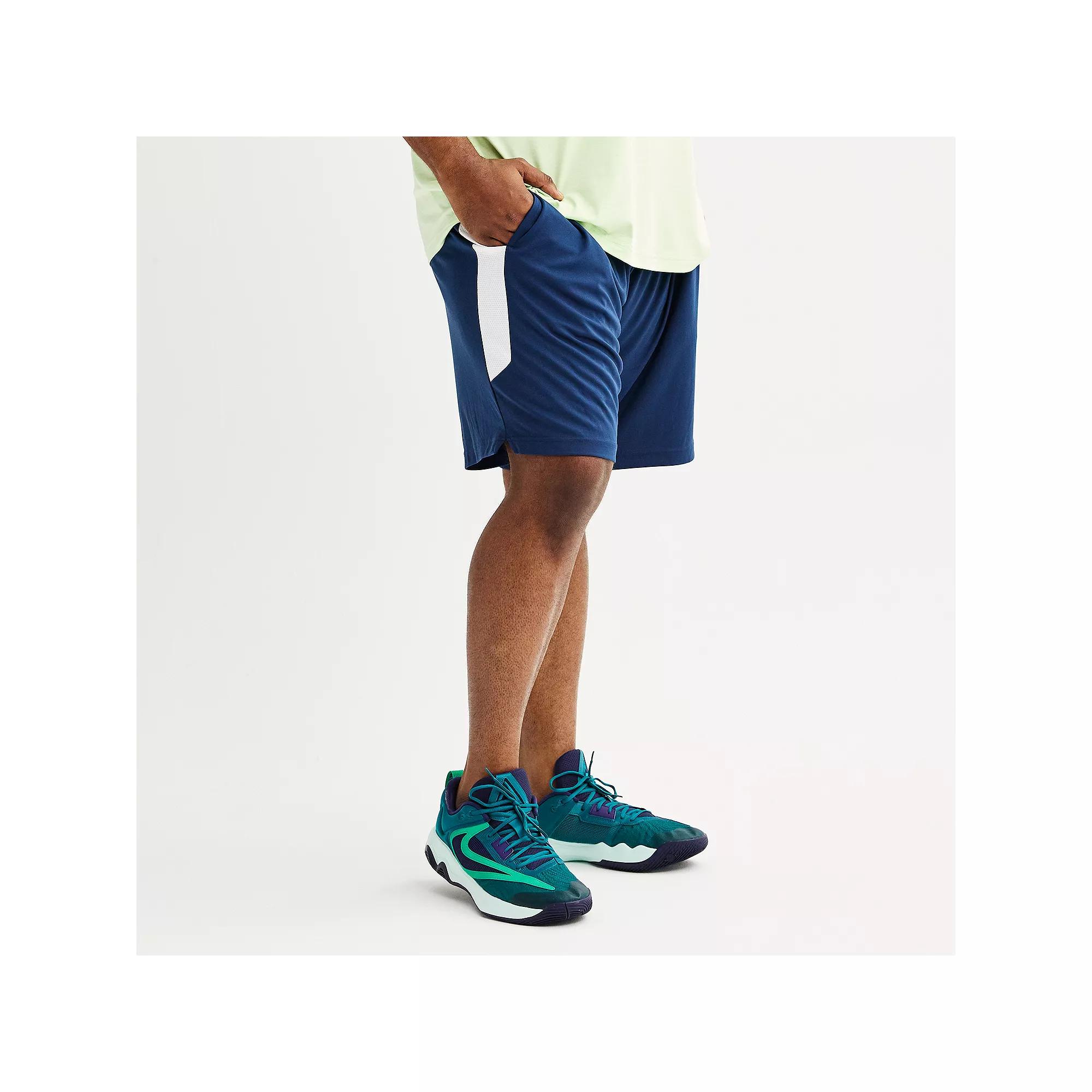 Big & Tall Tek Gear® Dry Tek Shorts 9", Men's, Size: XL Tall, Dress Blues Product Image