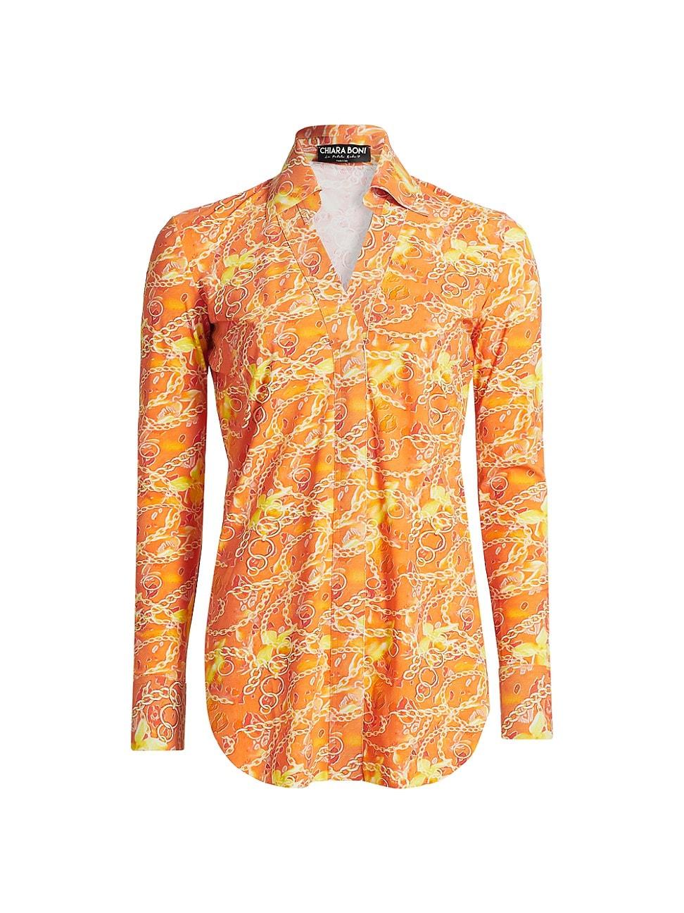 Womens Atena Print Shirt Product Image