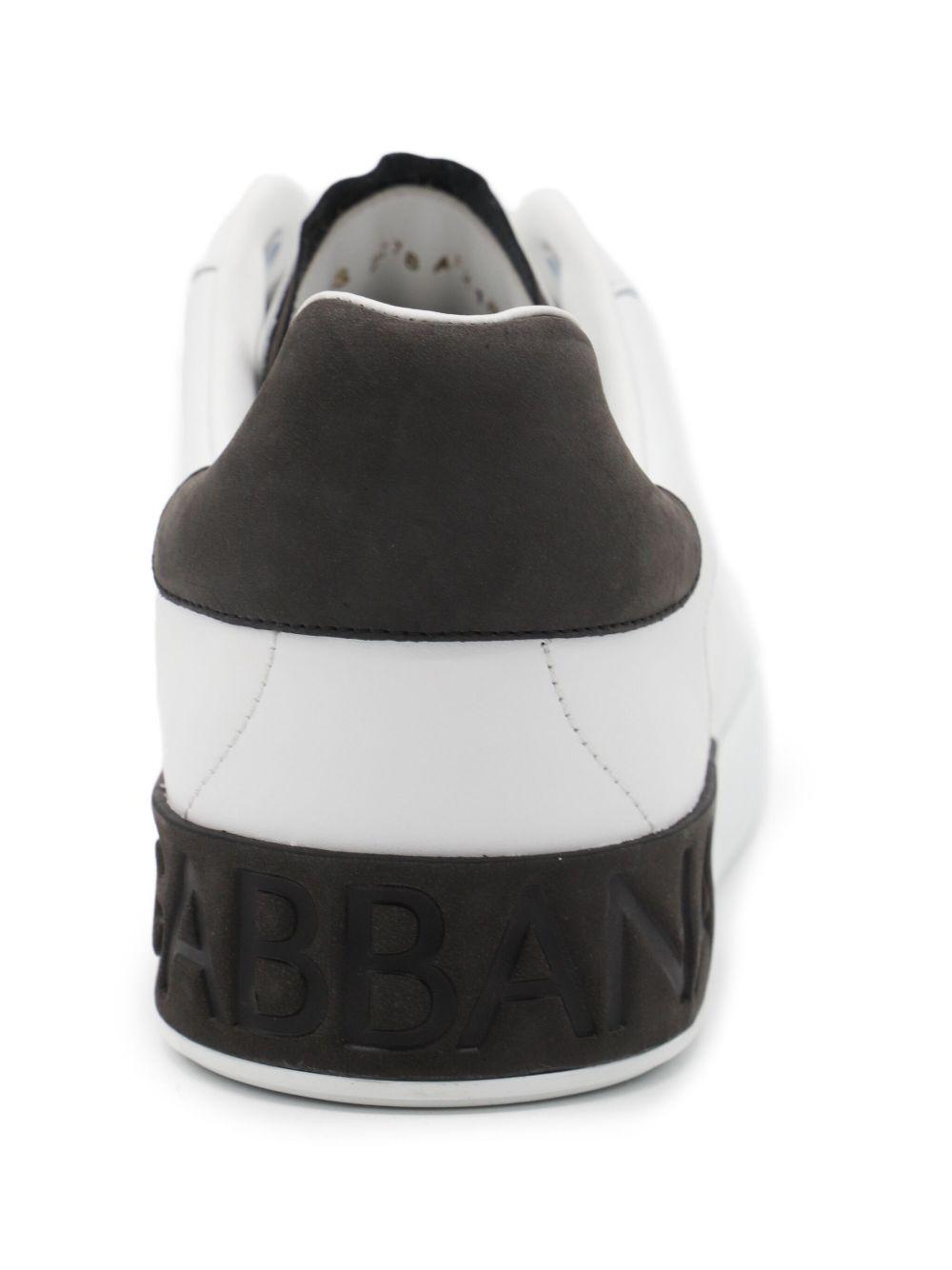 leather panelled sneakers Product Image