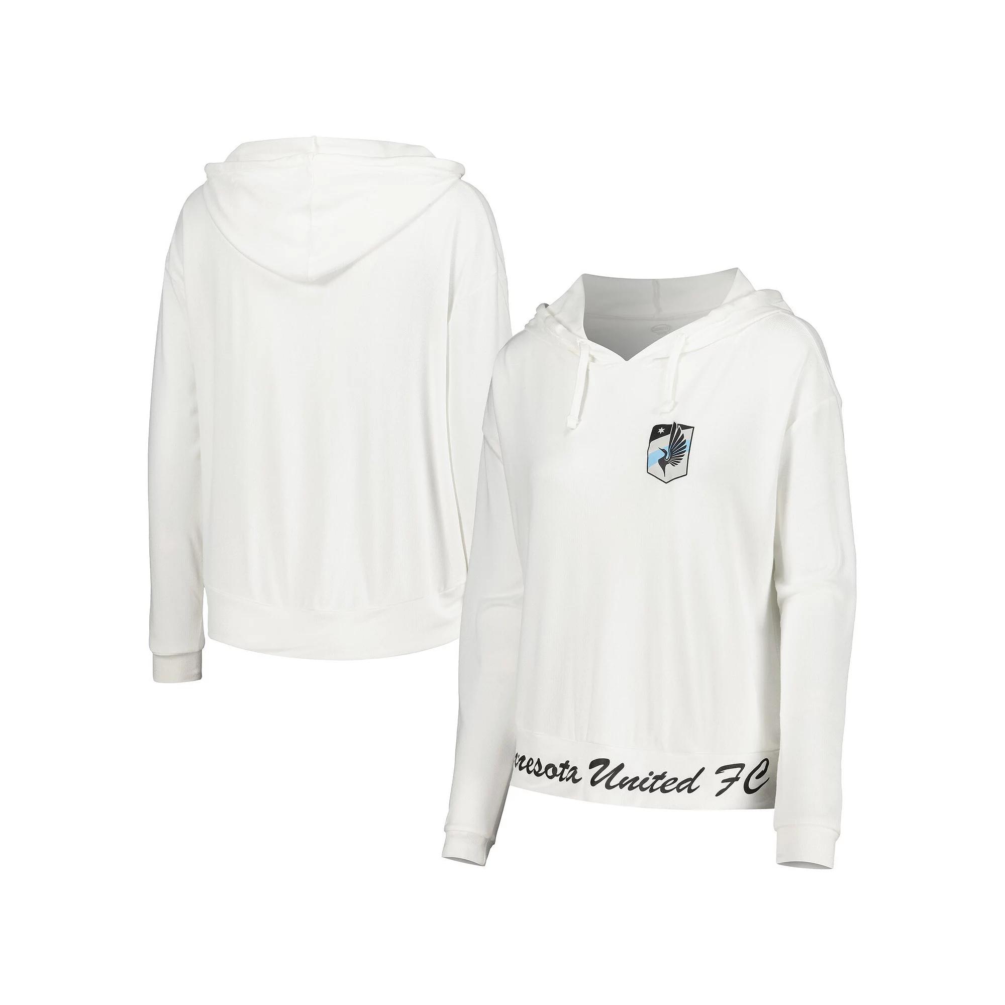 Women's Concepts Sport White Minnesota United FC Accord Hoodie Long Sleeve Top,  Product Image