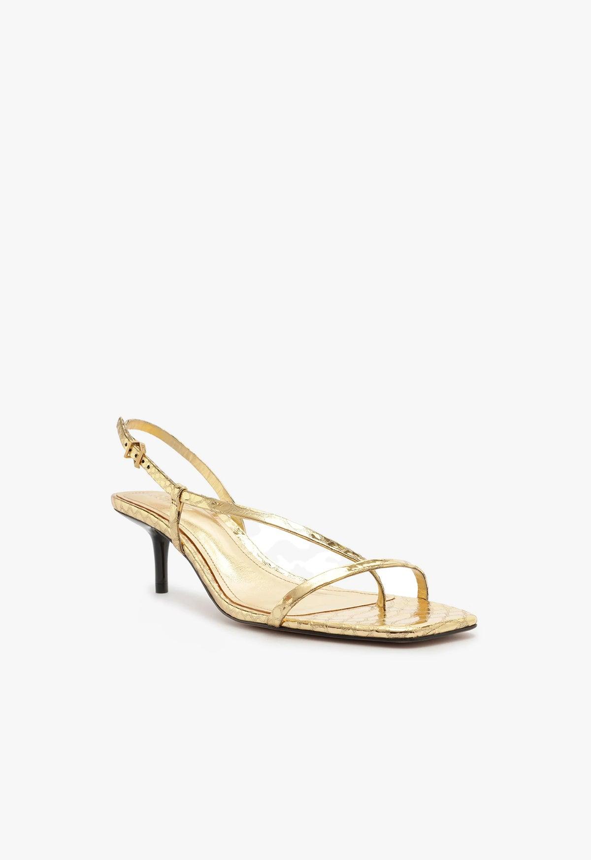 Heloise Metallic Leather Sandal Female Product Image