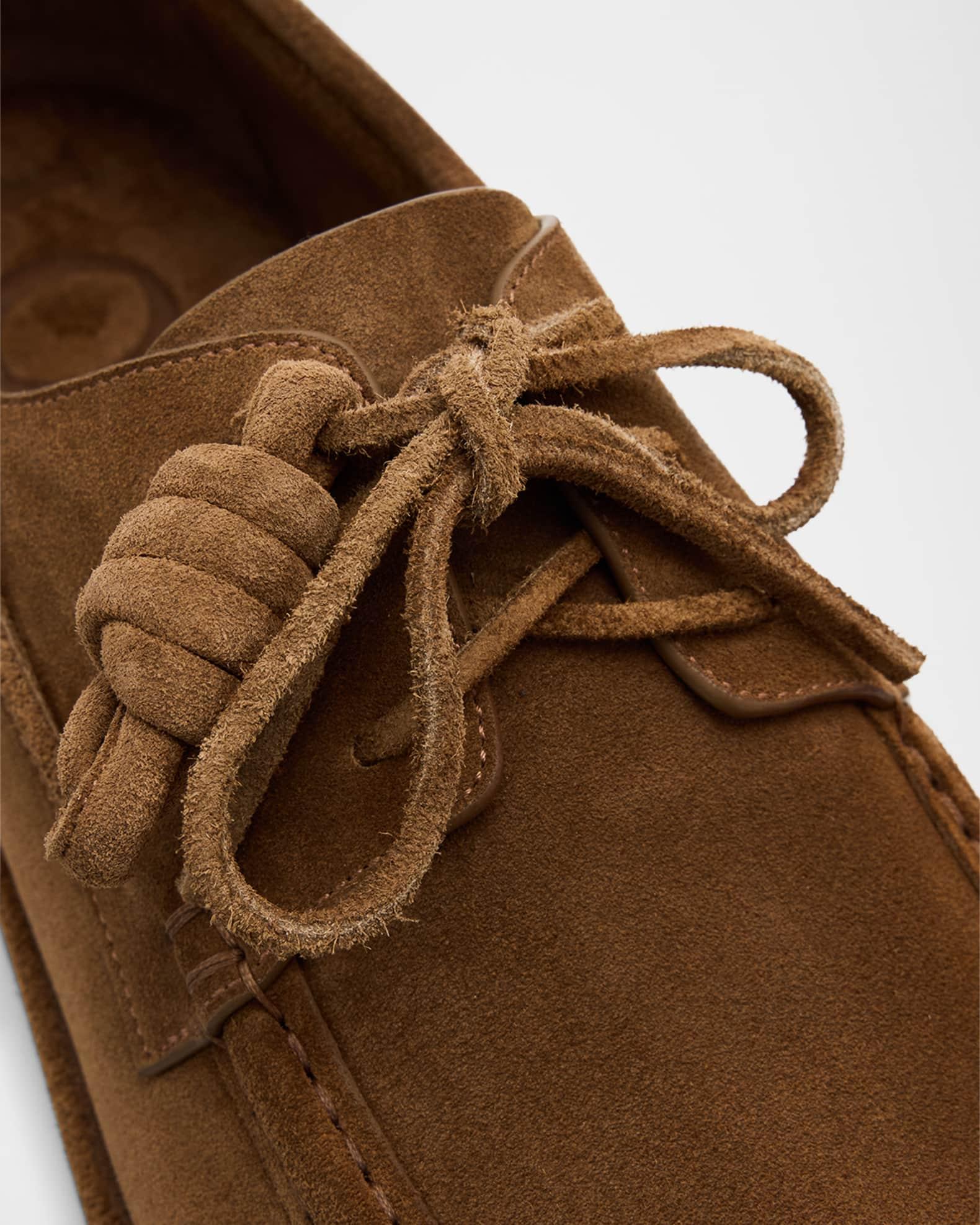 Men's Campo Suede Flamenco-Knot Boat Shoes Product Image
