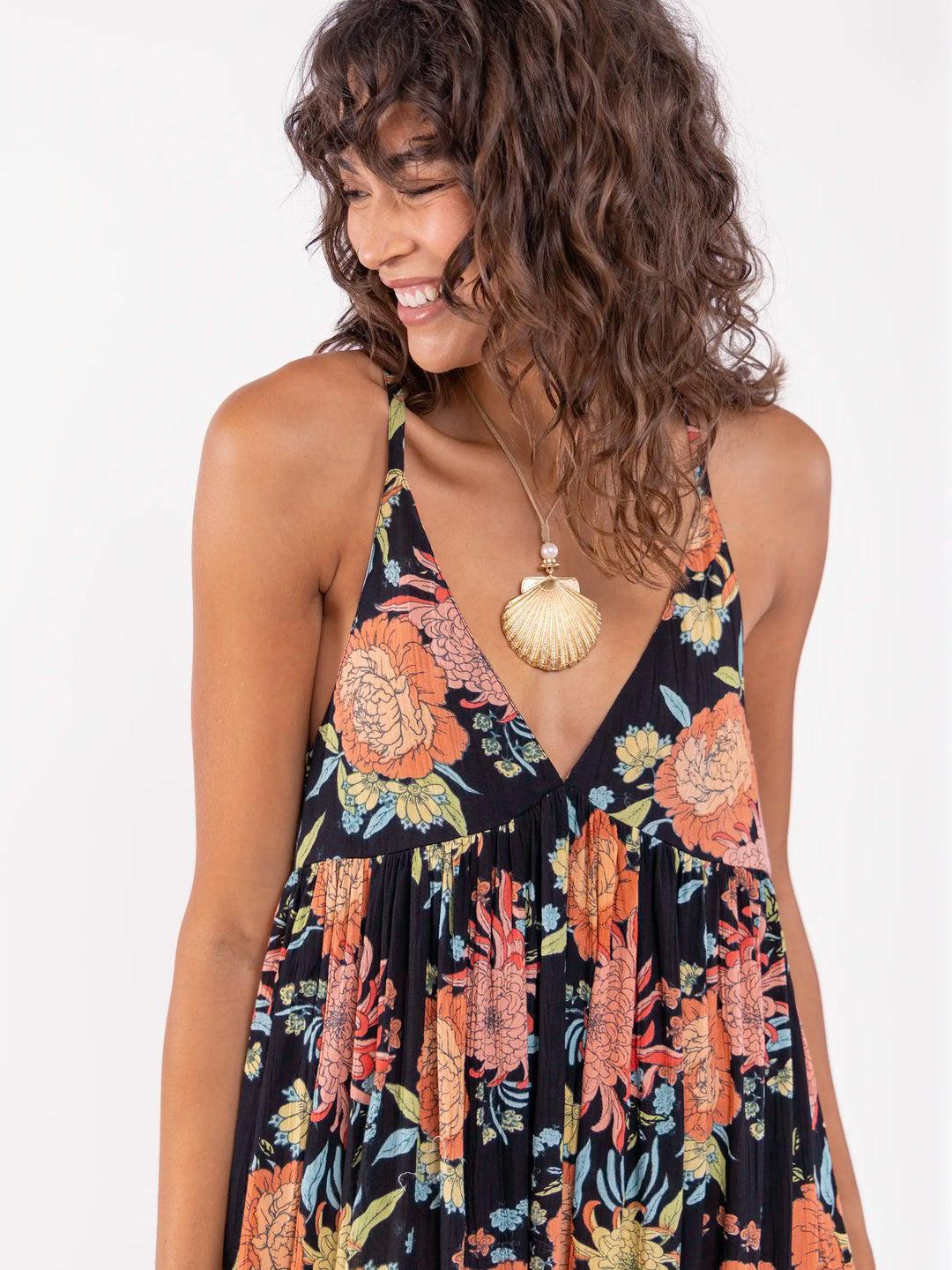 Reyna Deep V-Neck Maxi Dress Product Image