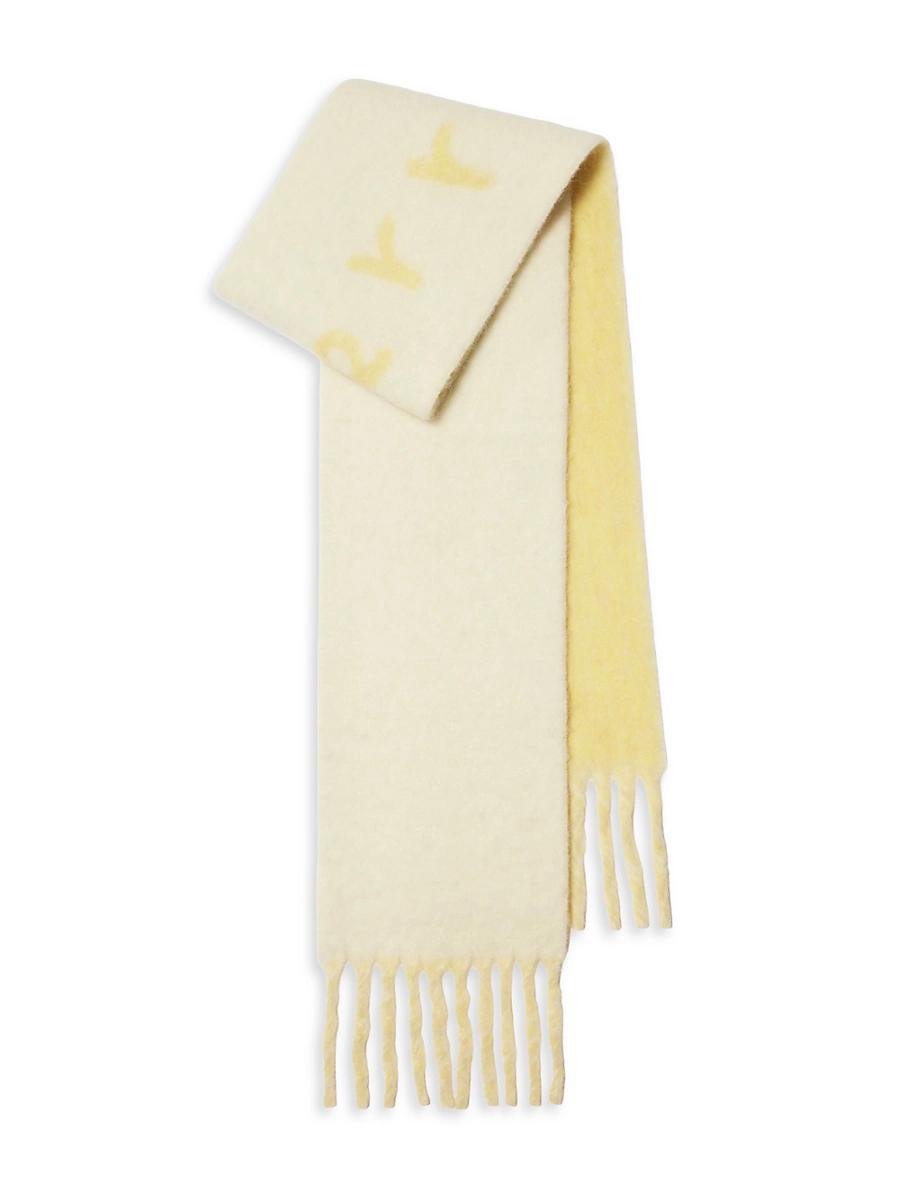 Womens Mu Logo Alpaca-Blend Jacquard Scarf Product Image