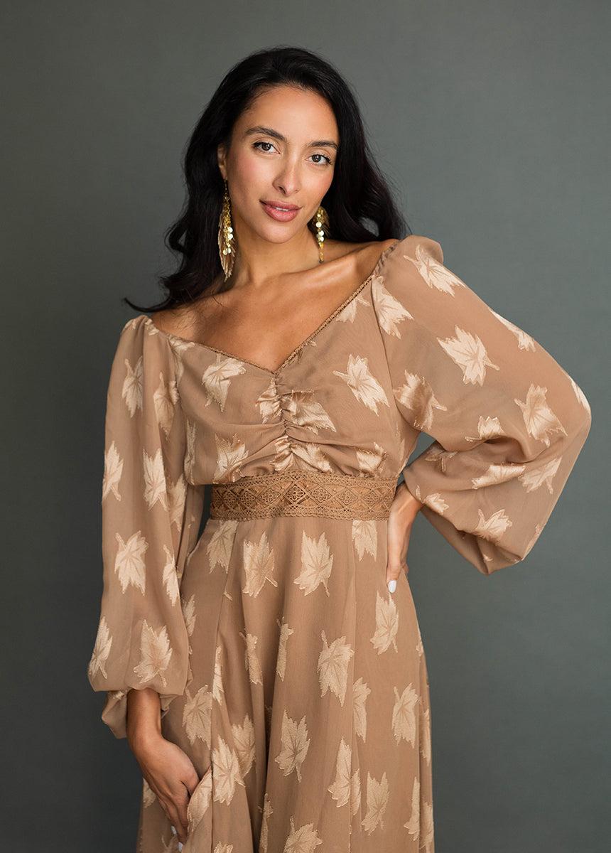 Isabella Dress in Latte Female Product Image