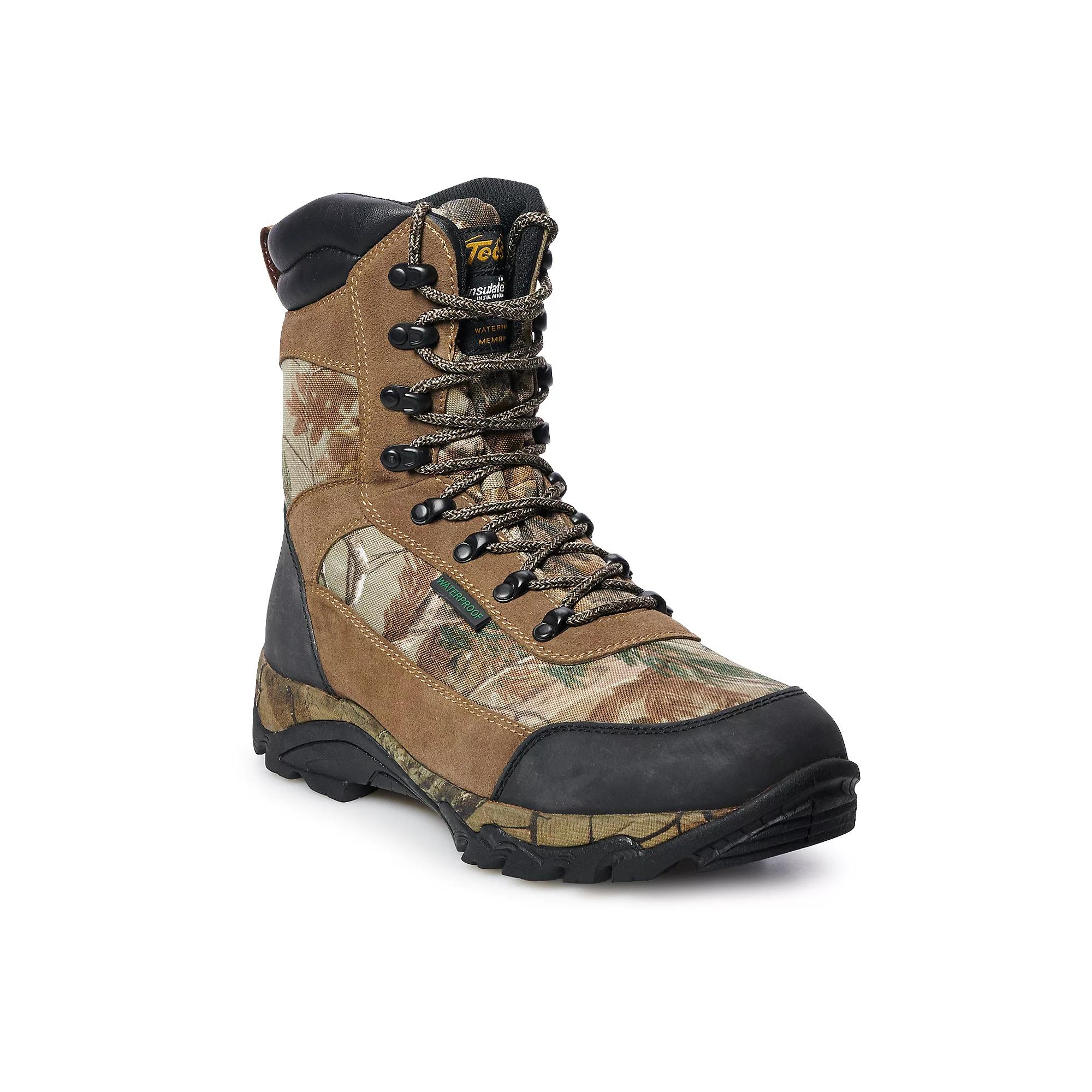 AdTec 9639 Men's Waterproof Realtree Work Boots, Size: 10.5 Wide, Brown Product Image
