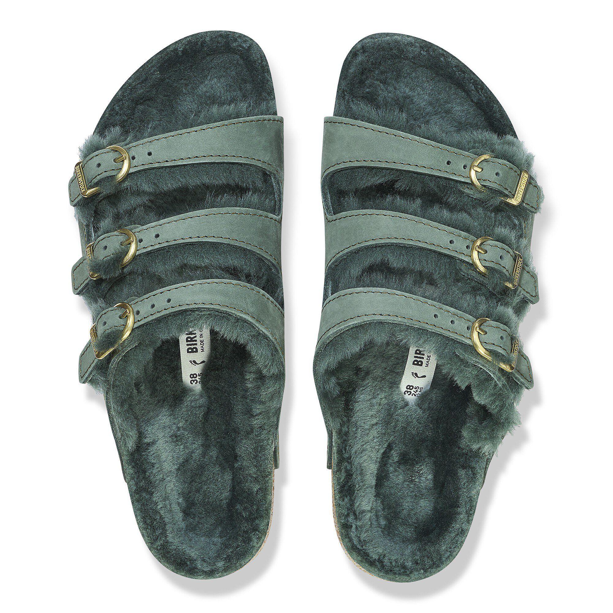 Florida Shearling Nubuck Leather Thyme Product Image