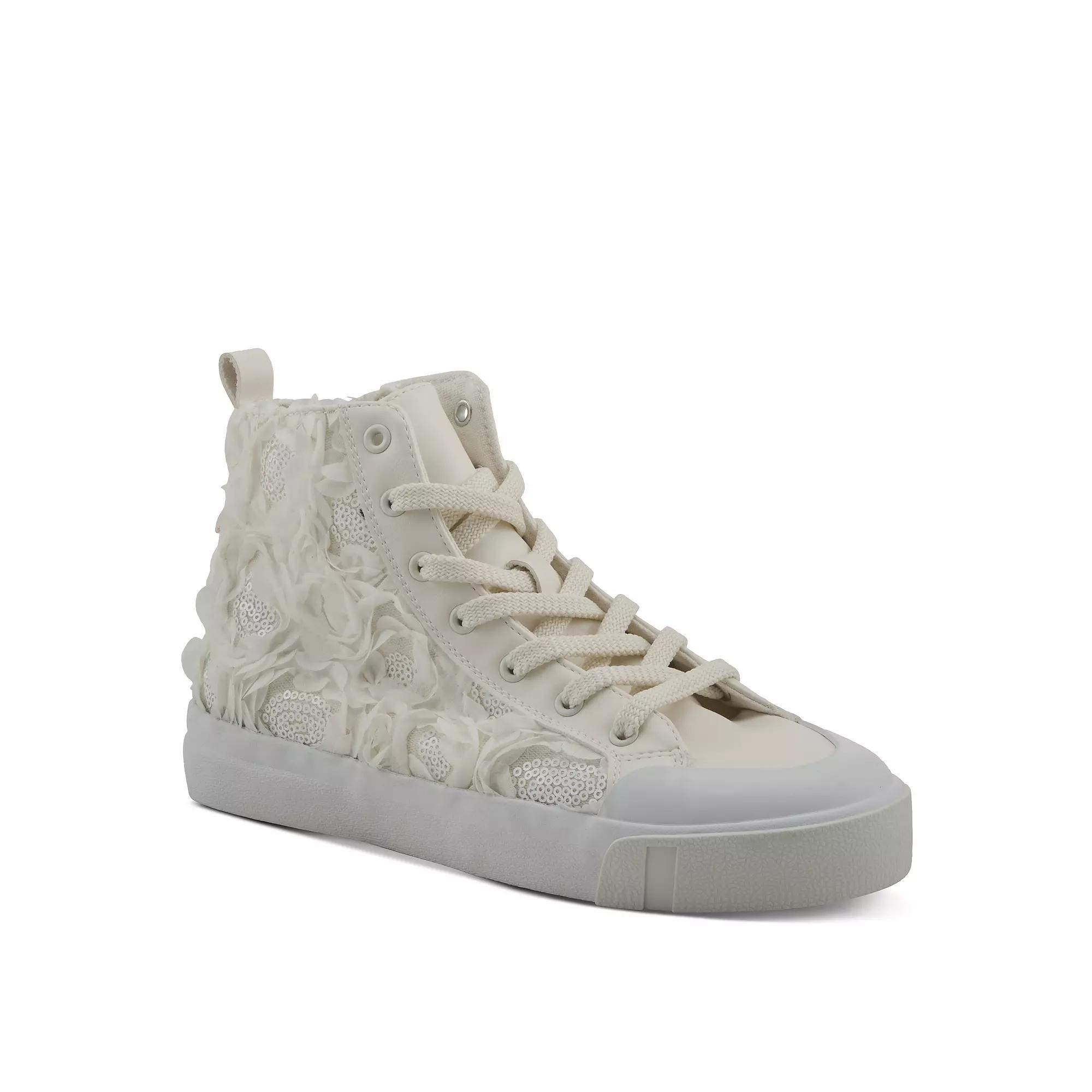 Patrizia Hastings Women's High-Top Sneakers, Size: 42, White Product Image