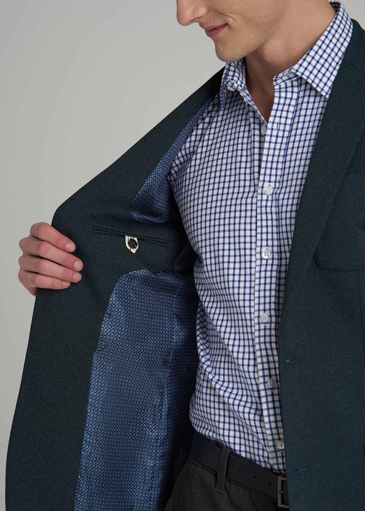 Core Blazer for Tall Men in Blue Steel Male Product Image