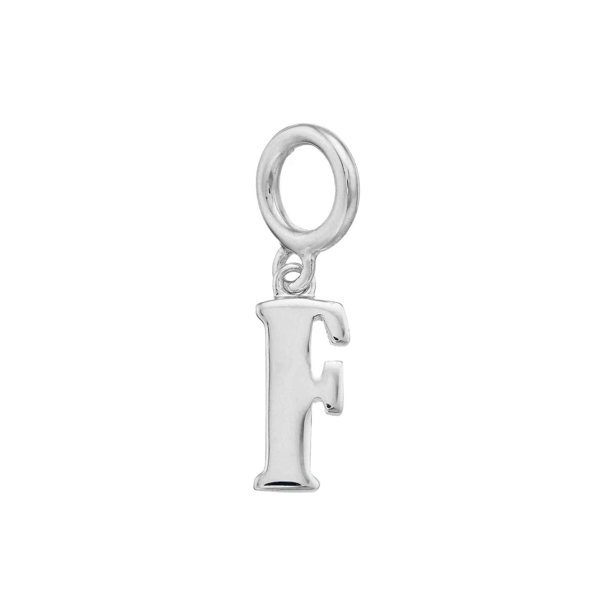 Lavish by TJM Sterling Silver Initial Letter Charm, Women's, Sterling I Product Image